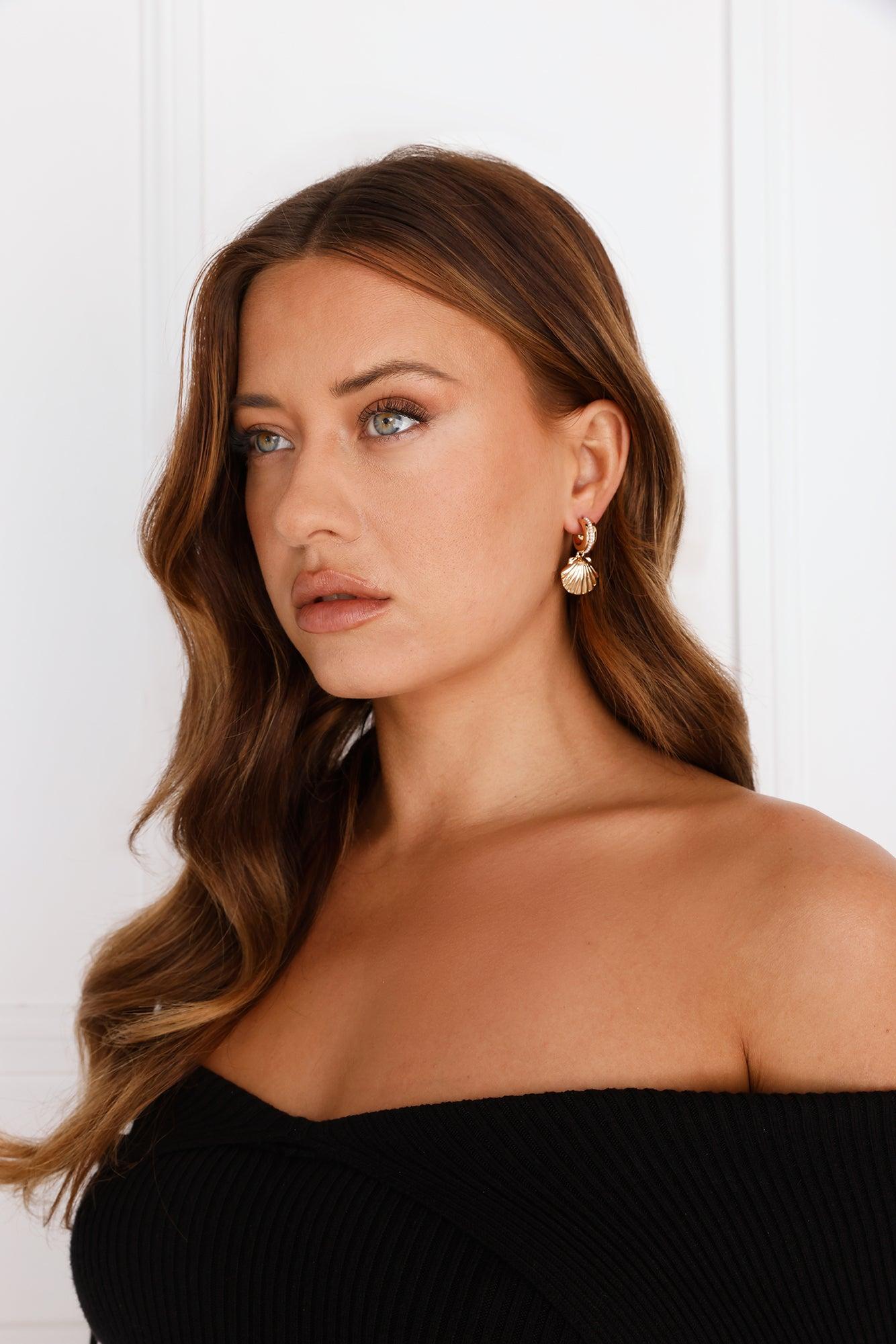 Sunset Party Earrings Gold Product Image