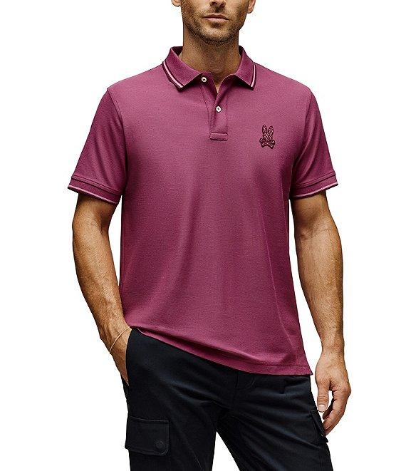 Psycho Bunny Gabin Pique Short Sleeve Polo Shirt Product Image