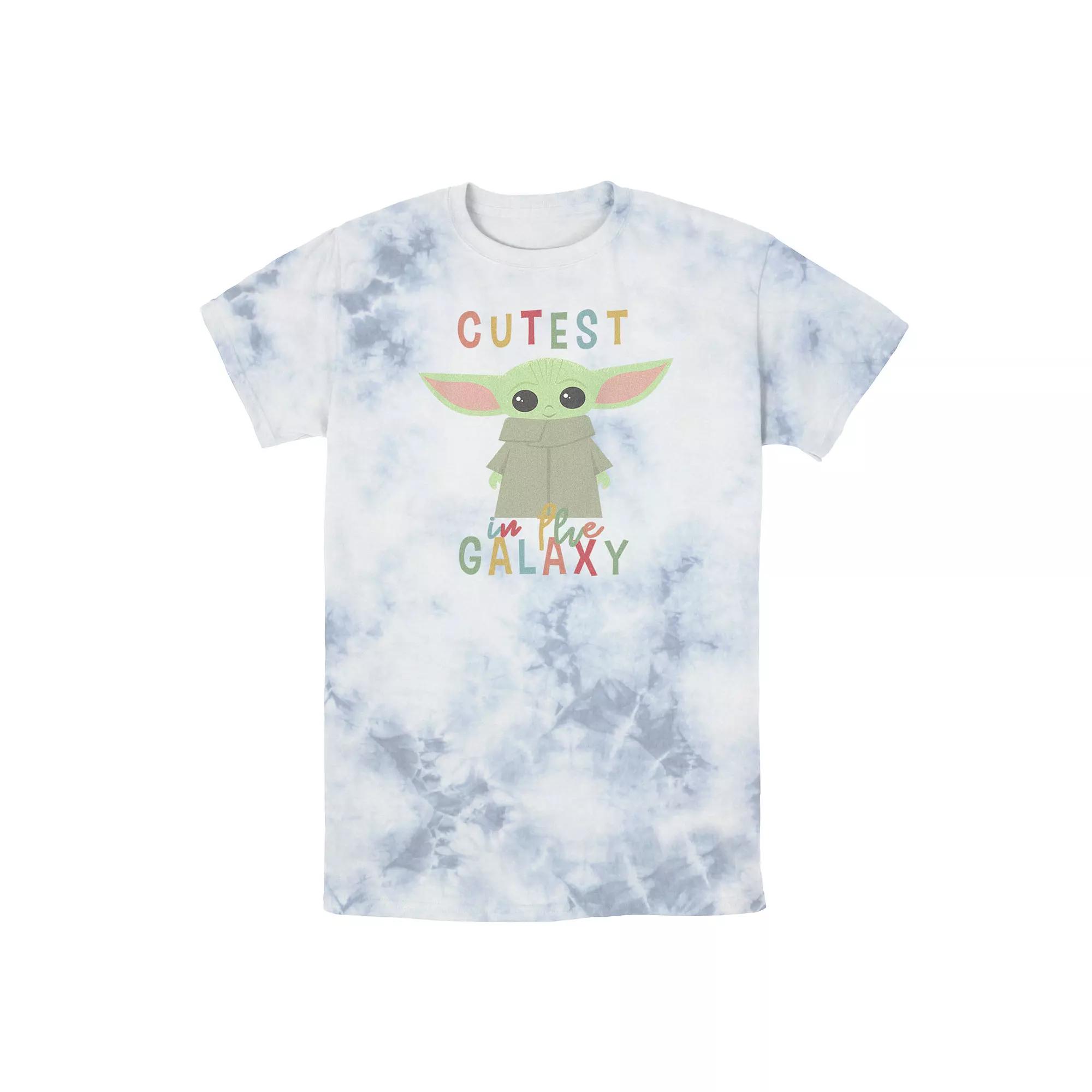 Men's Star Wars: The Mandalorian The Child Cutest In The Galaxy Tee, Boy's, Size: Large, Black Grey Product Image