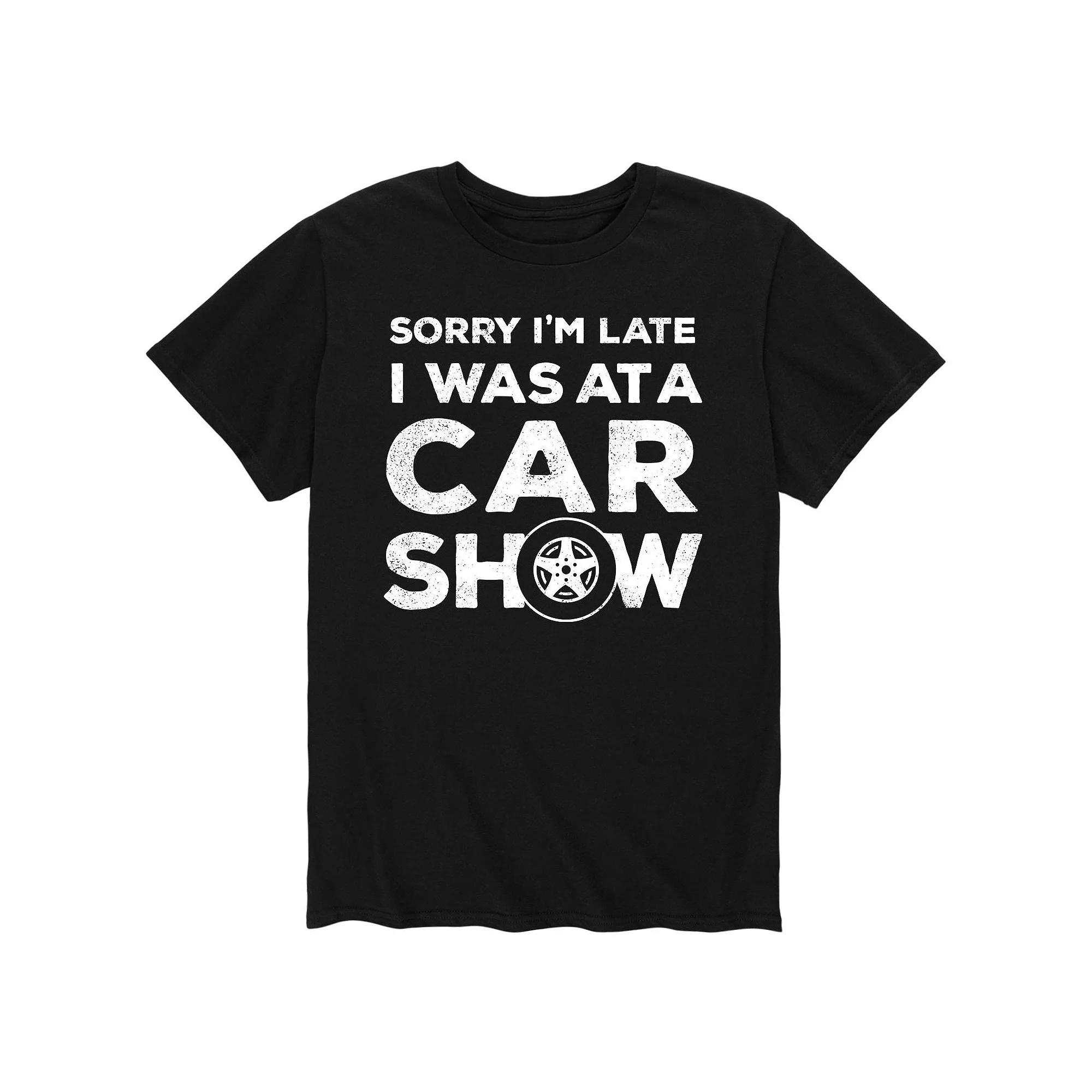 Men's Sorry I'm Late Car Show Tee,  Product Image