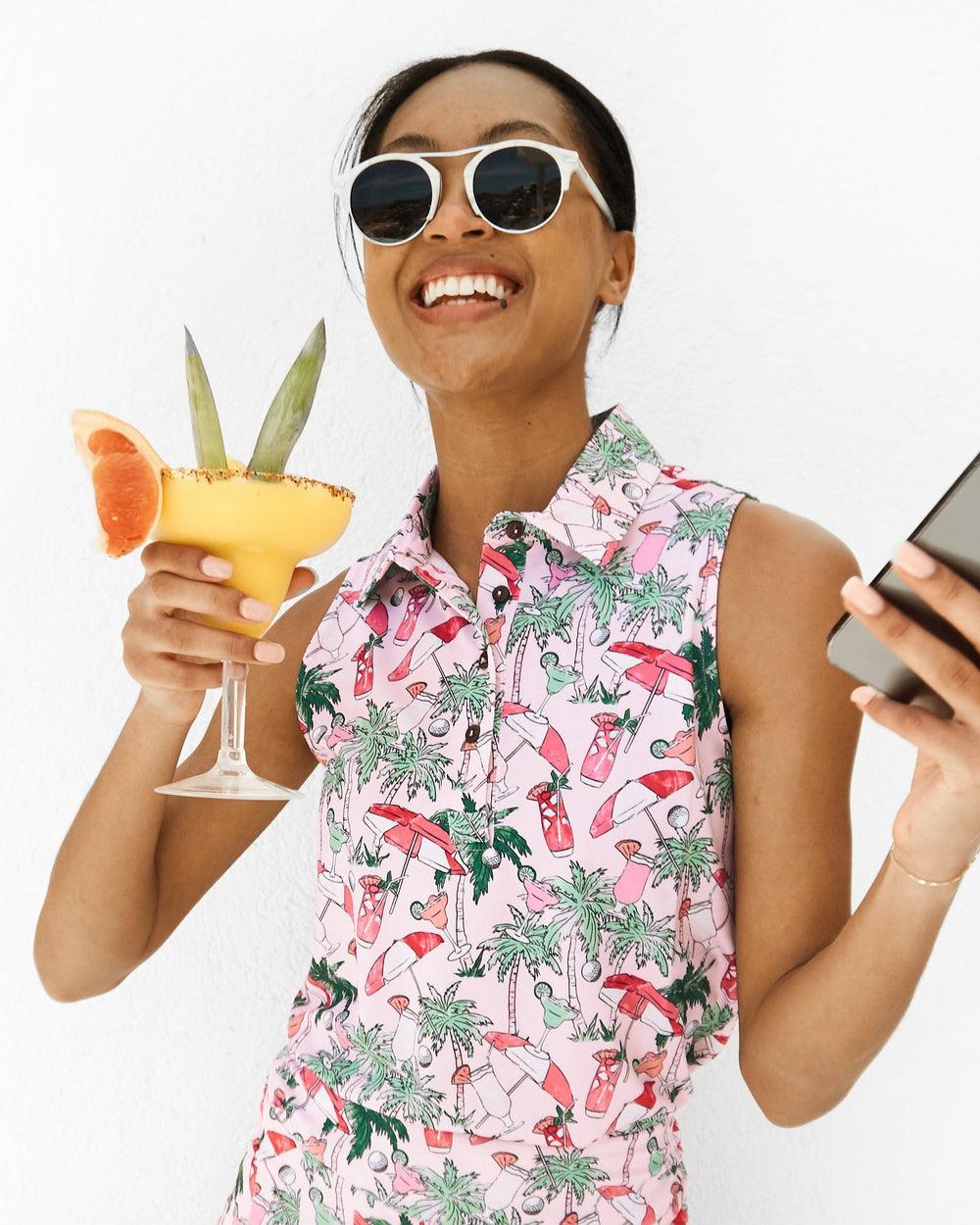 The Masters of Leisure - Ladies Sleeveless Golf Polo Product Image