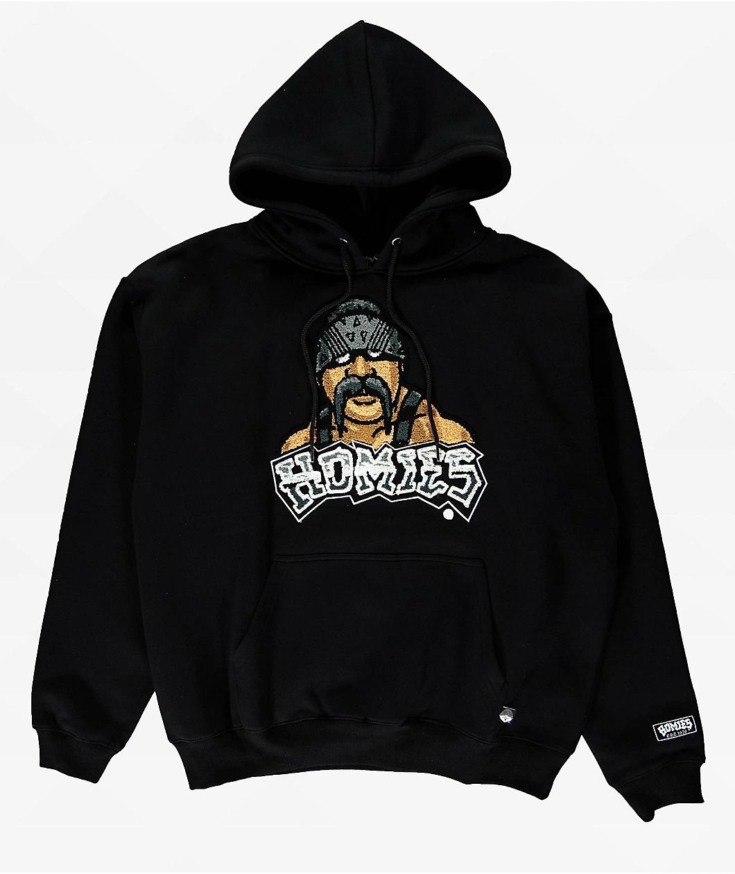 DGA Big Loco Chenille Black Hoodie Product Image