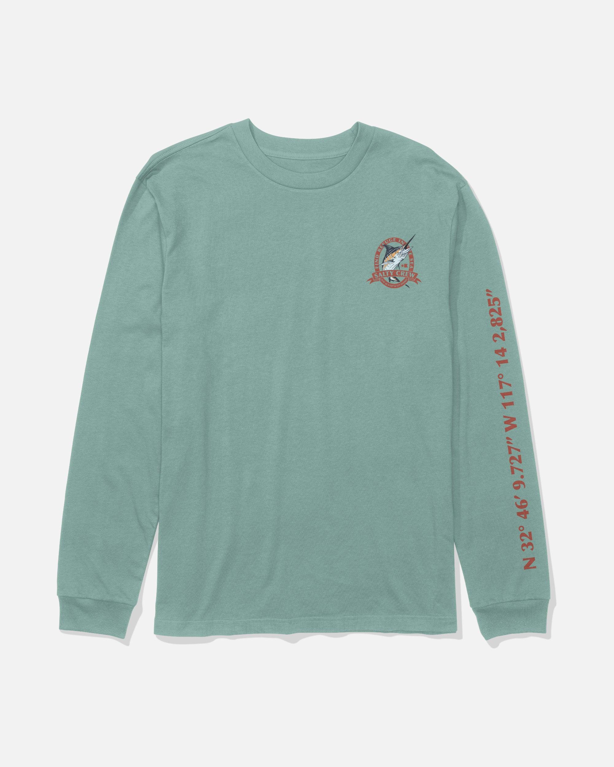 Bill Club Long Sleeve Tee - Mackerel Male Product Image