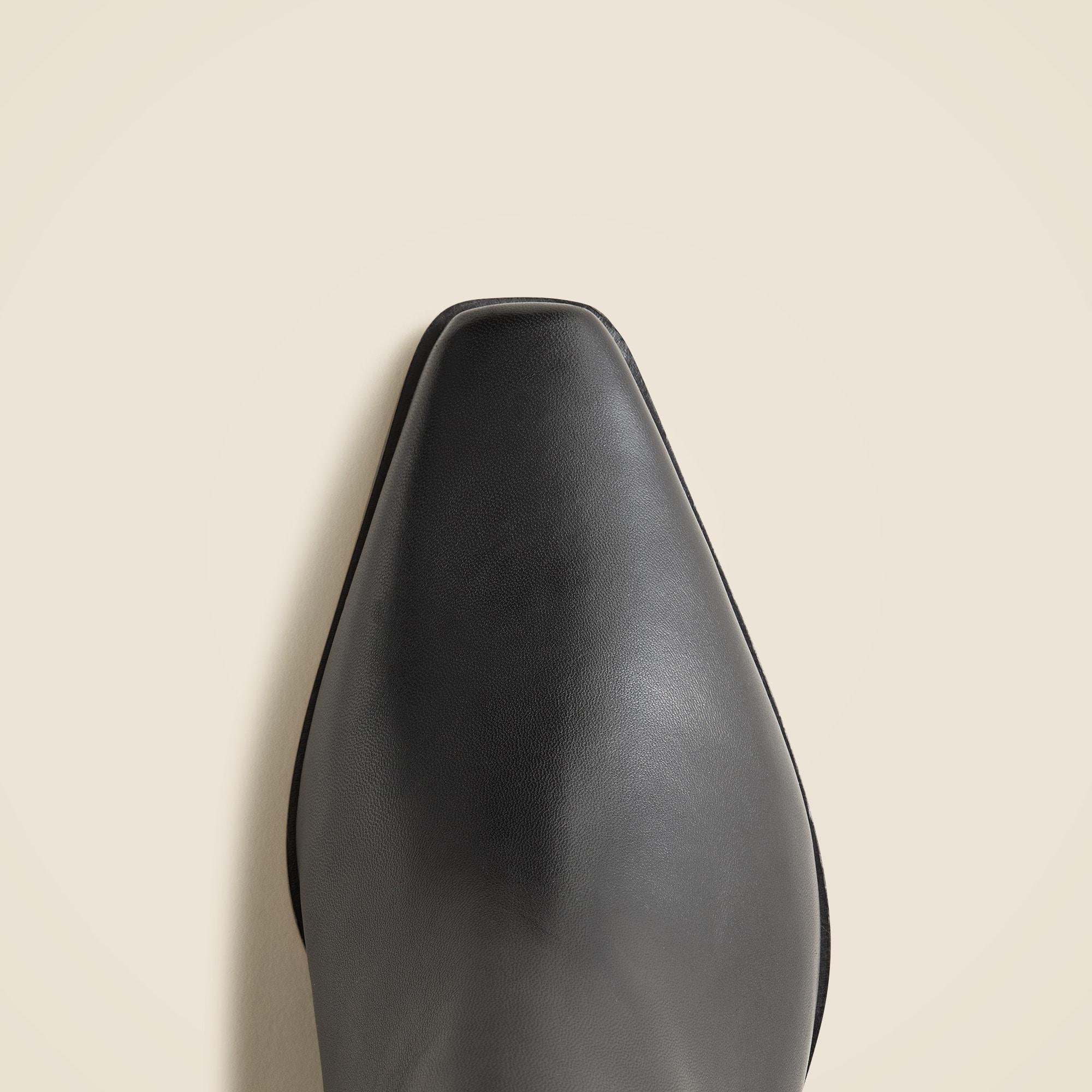 Remi square-toe ankle boots in leather Product Image