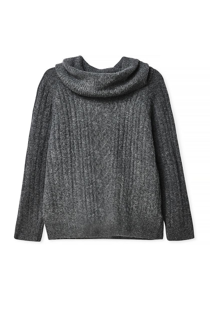 Cable Knitted Turtle Neck Sweater Product Image