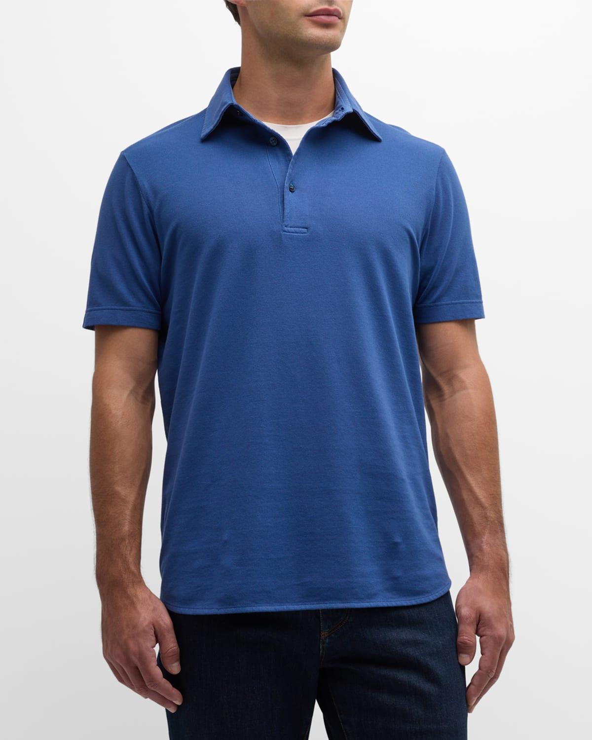 Men's Cotton Pique Polo Shirt Product Image