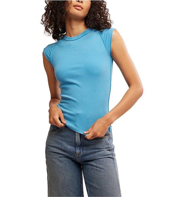 Free People Ever Had Crew Neck Short Sleeve Knit Tee Product Image