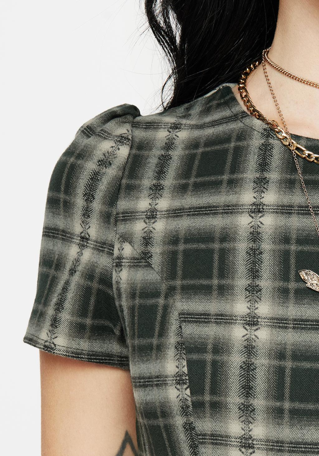 Tulisa Check Midi Dress Product Image