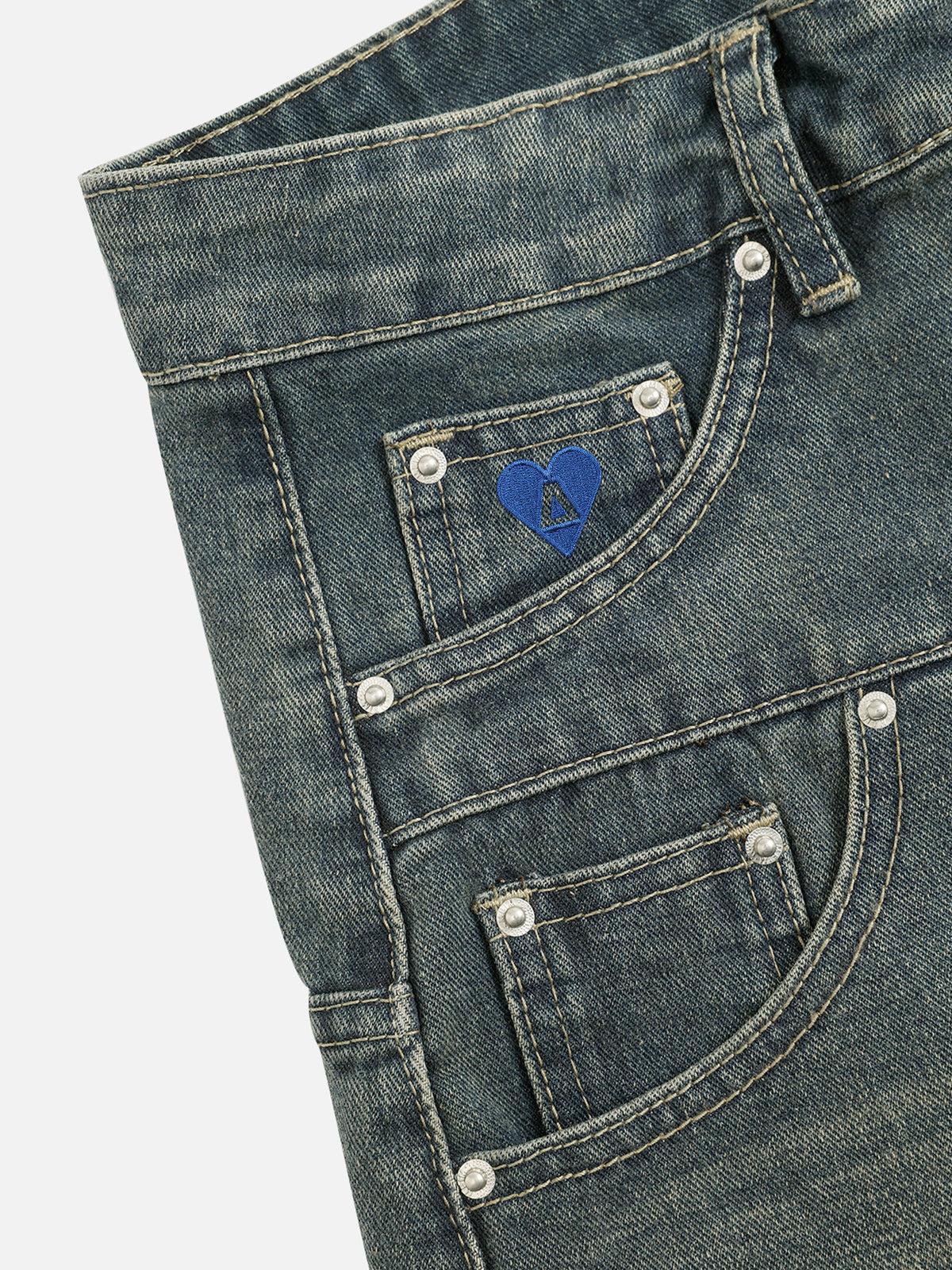 Aelfric Eden Distressed Super Baggy Barrel Jeans Product Image