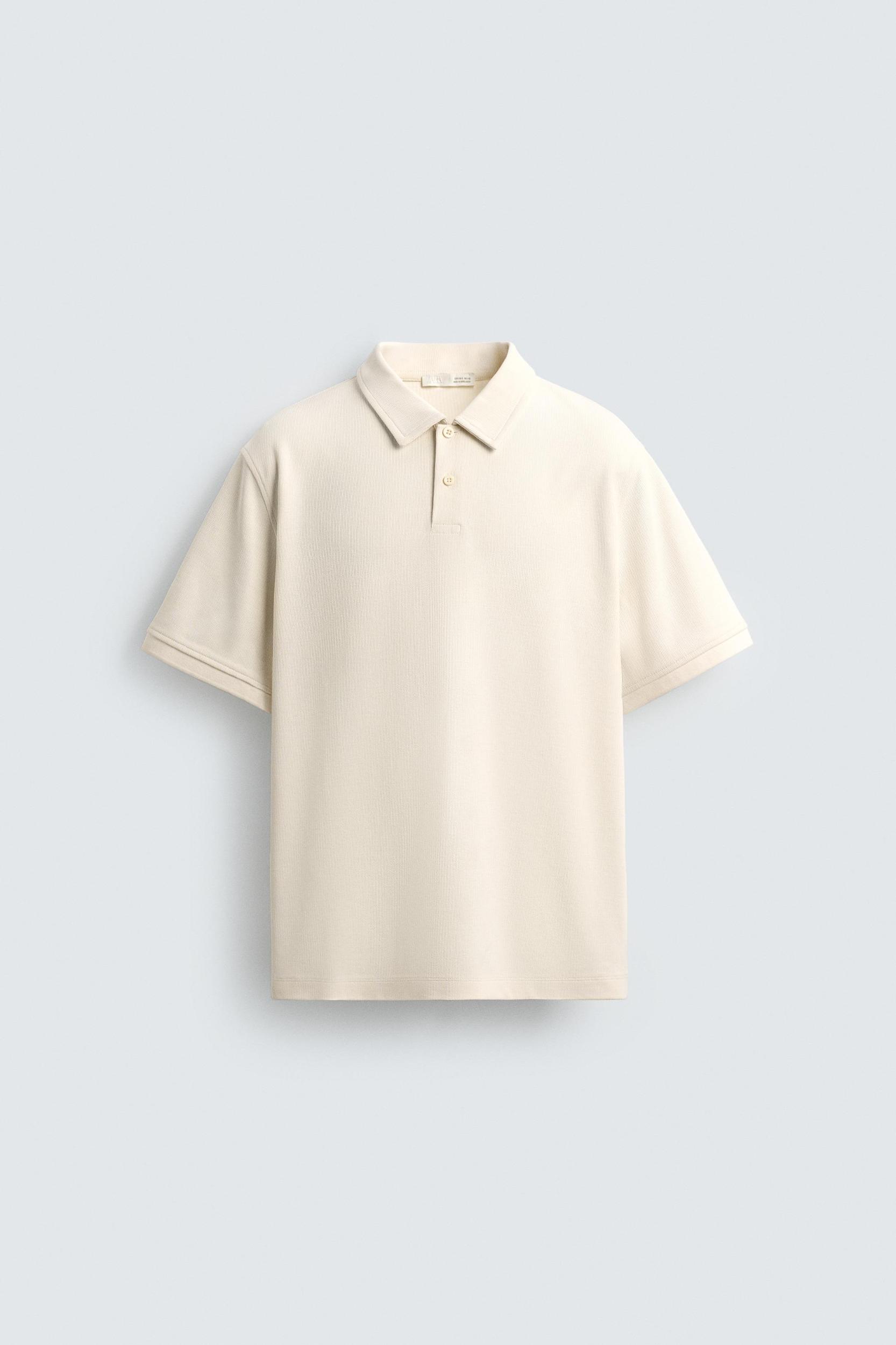 REGULAR FIT TEXTURED POLO Product Image