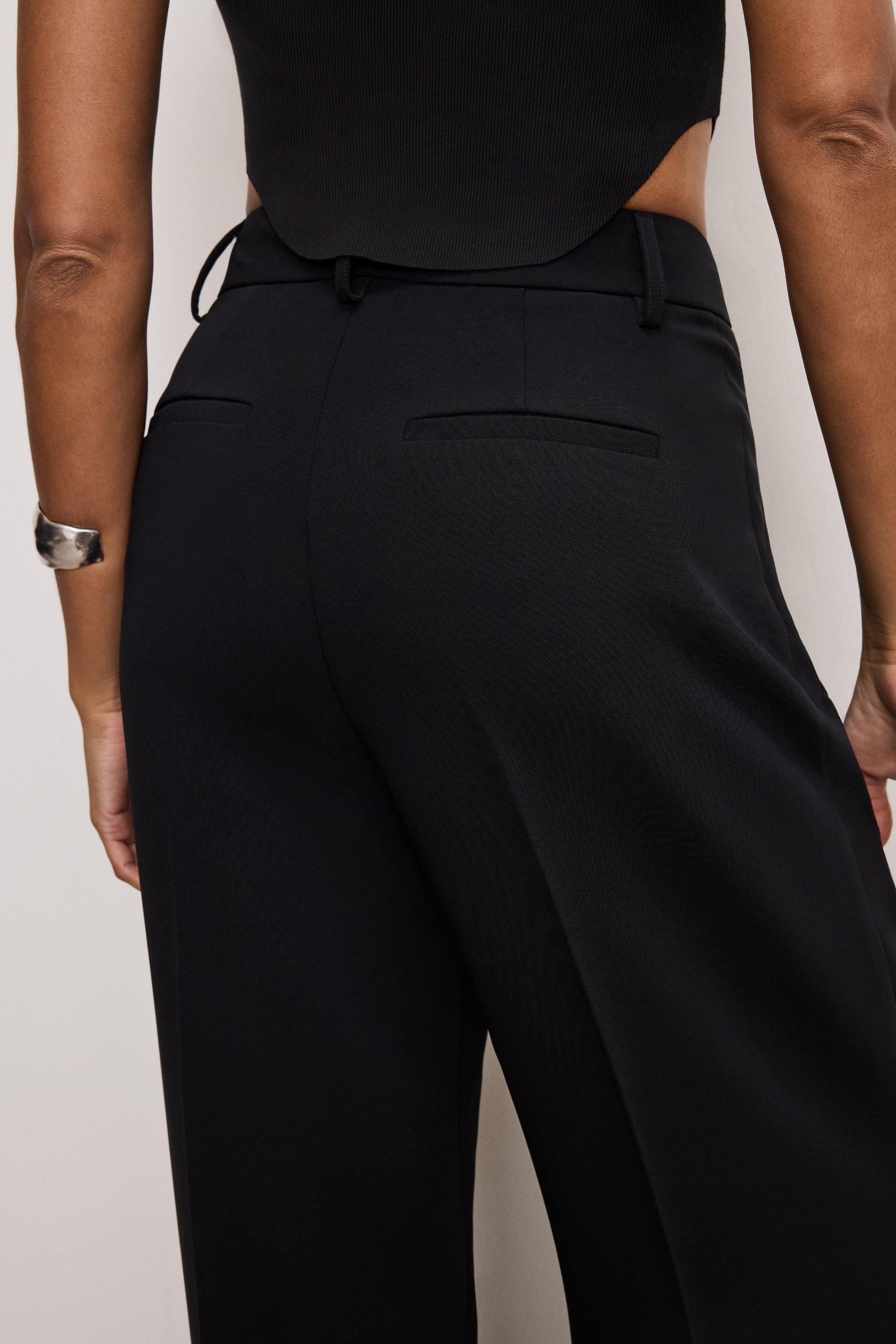 LUXE SUITING TROUSERS | BLACK001 Product Image