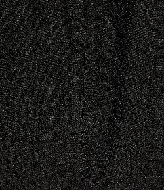 Antonio Melani Iris Linen Blend Floral Applique Mock Neck A-Line Mini Dress Product Image