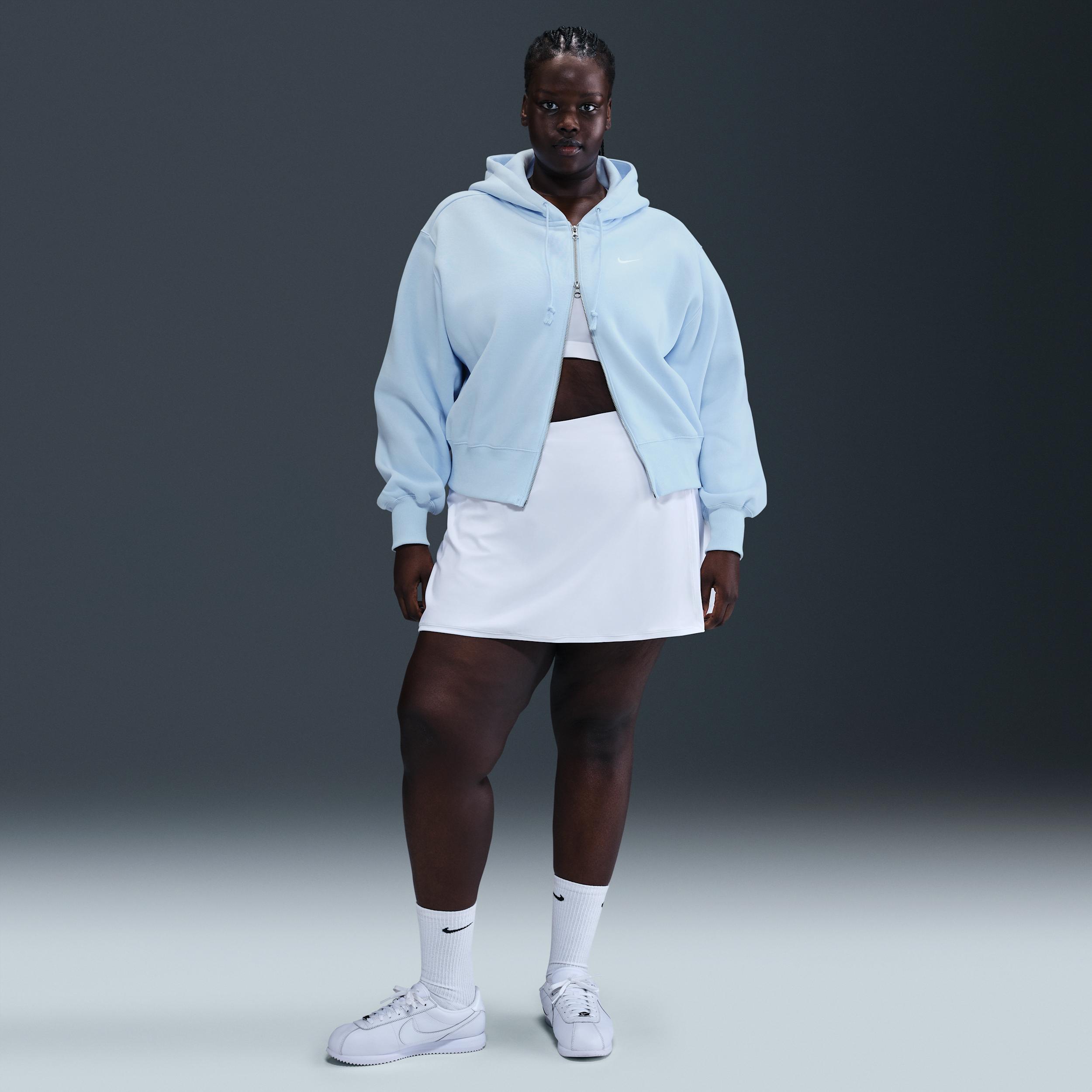 Women's Nike Sportswear Phoenix Fleece Loose Cropped Full-Zip Hoodie (Plus Size) Product Image