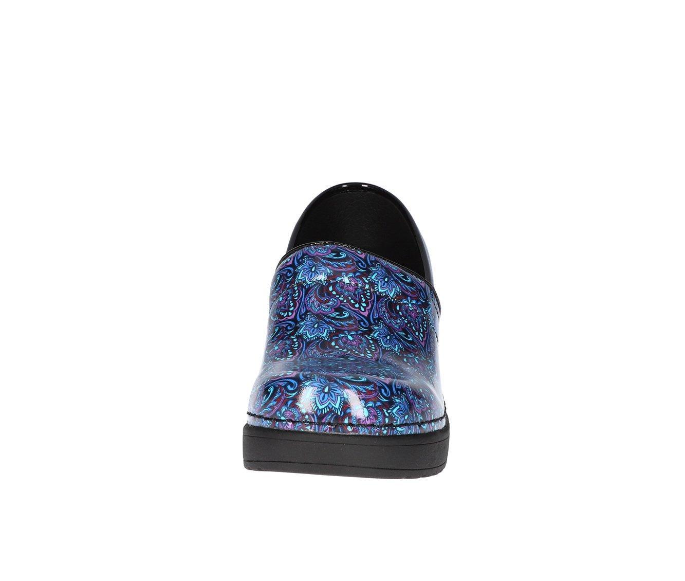 Women's Easy Works by Easy Street Lead Navy Paisley Slip-Resistant Clogs Product Image