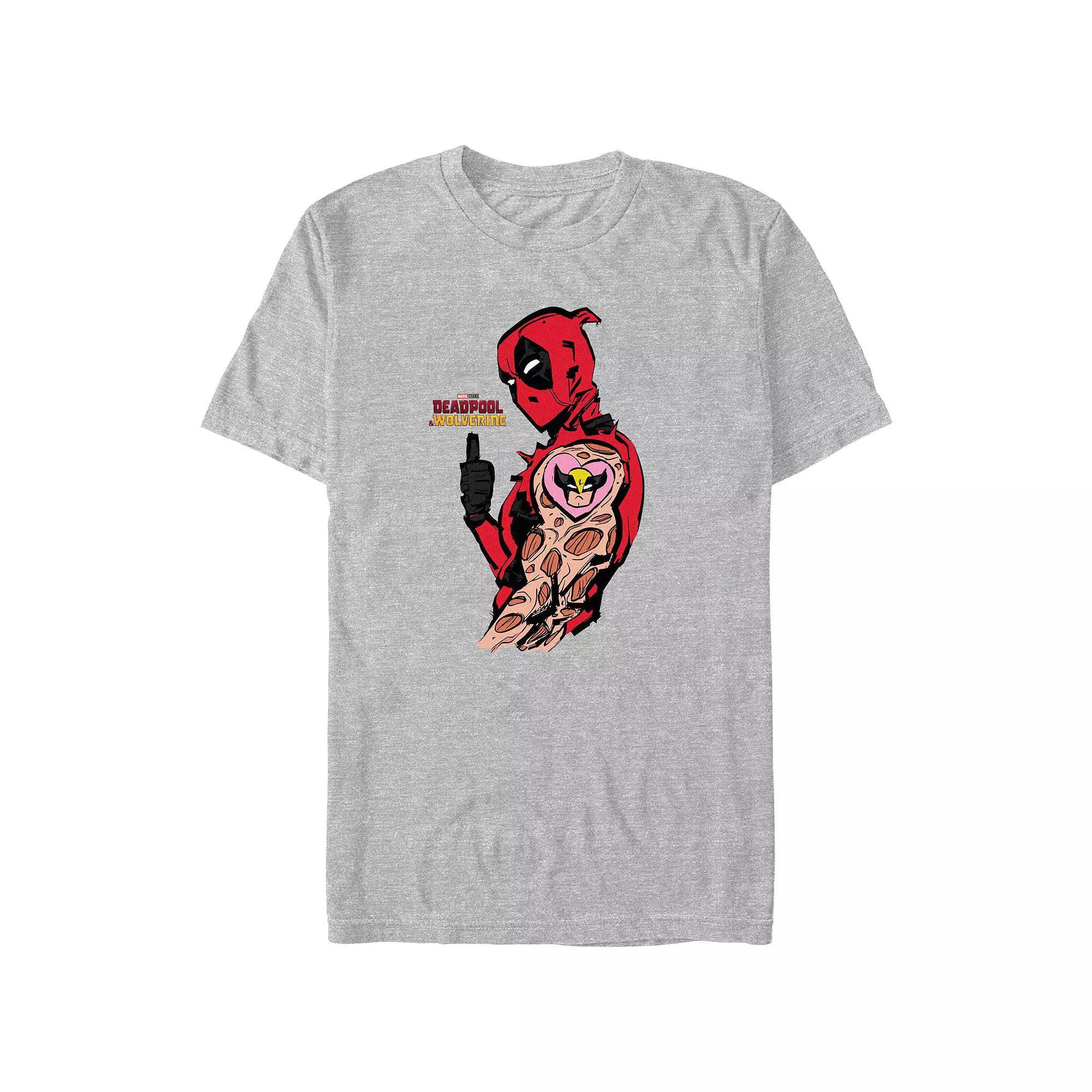 Men's Marvel Deadpool And Wolverine Heart Wolverine Tattoo Graphic Tee,  Product Image