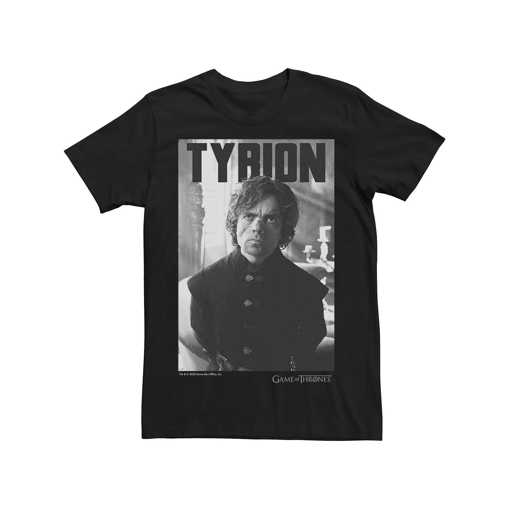 Men's Game Of Thrones Tyrion Grey Scale Portrait Tee,  Product Image