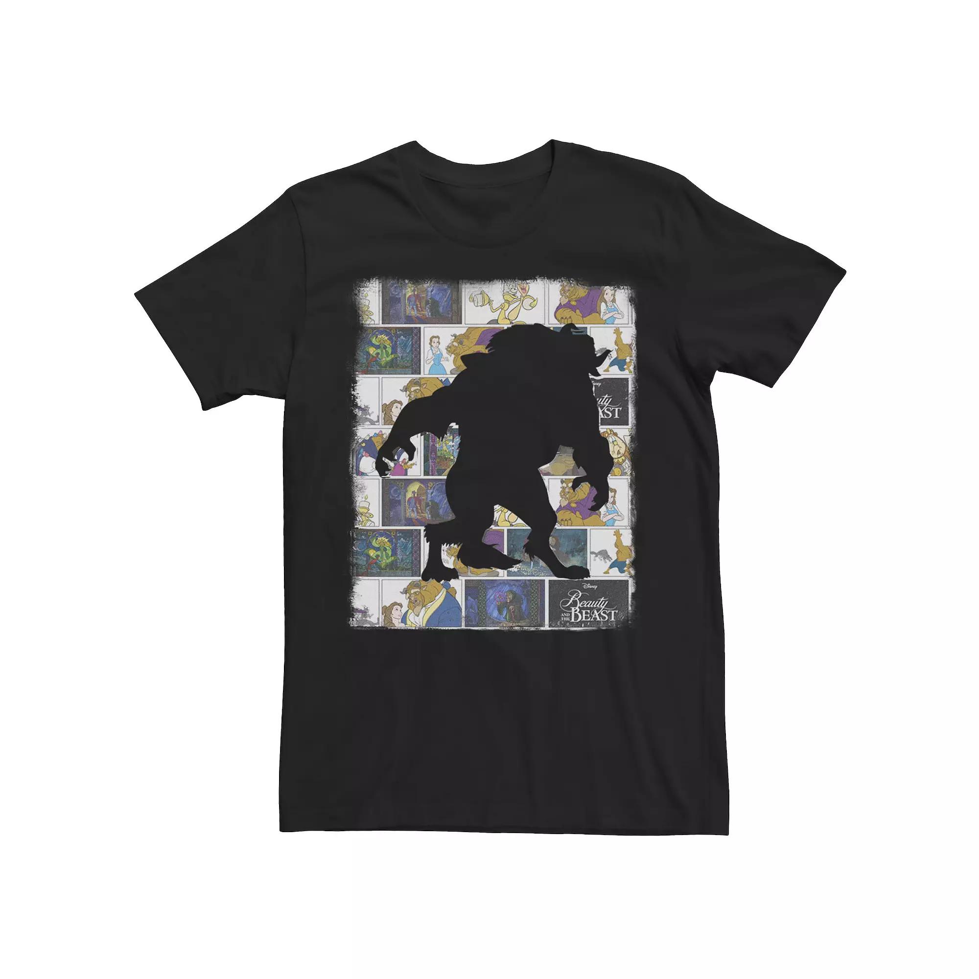 Disney's Beauty & the Beast Men's Silhouette Character Panels Tee,  Product Image