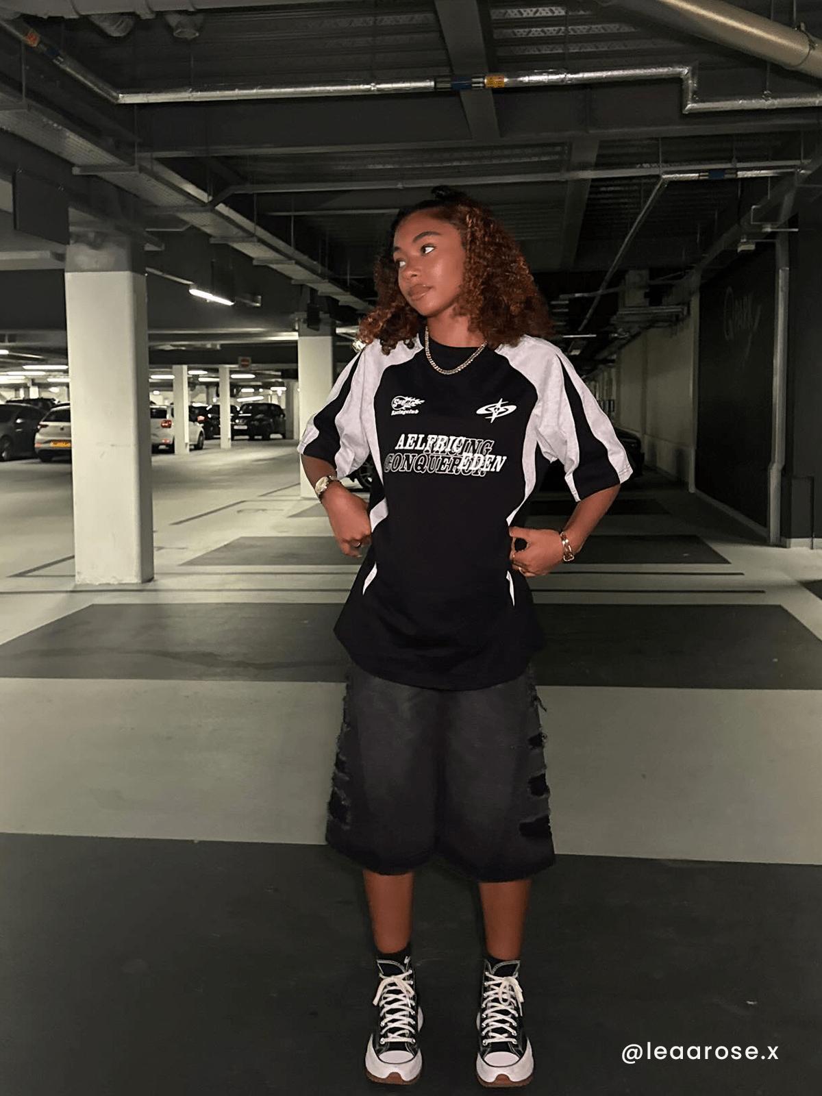 Aelfric Eden Color Blocking Racing Graphic Tee Product Image