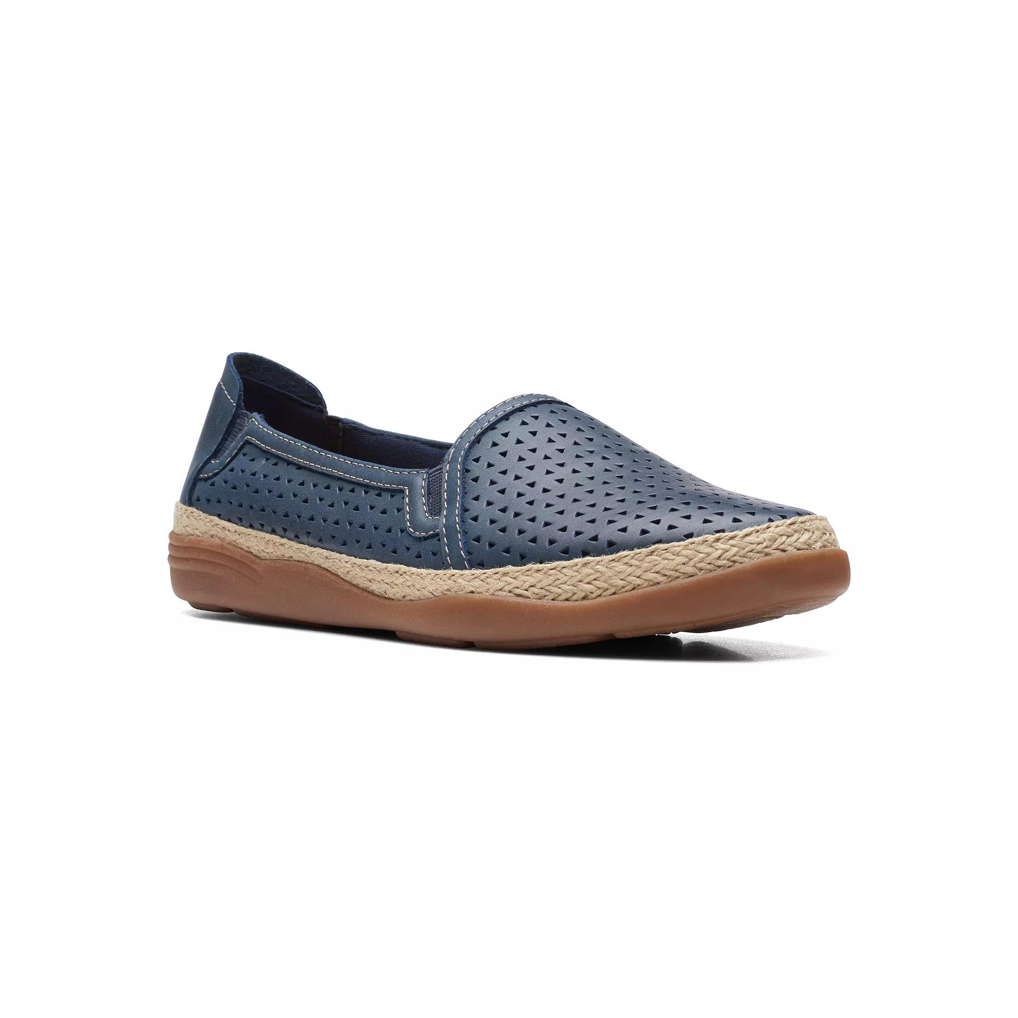 Clarks® Elaina Ruby Women's Leather Espadrille Shoes,  Product Image