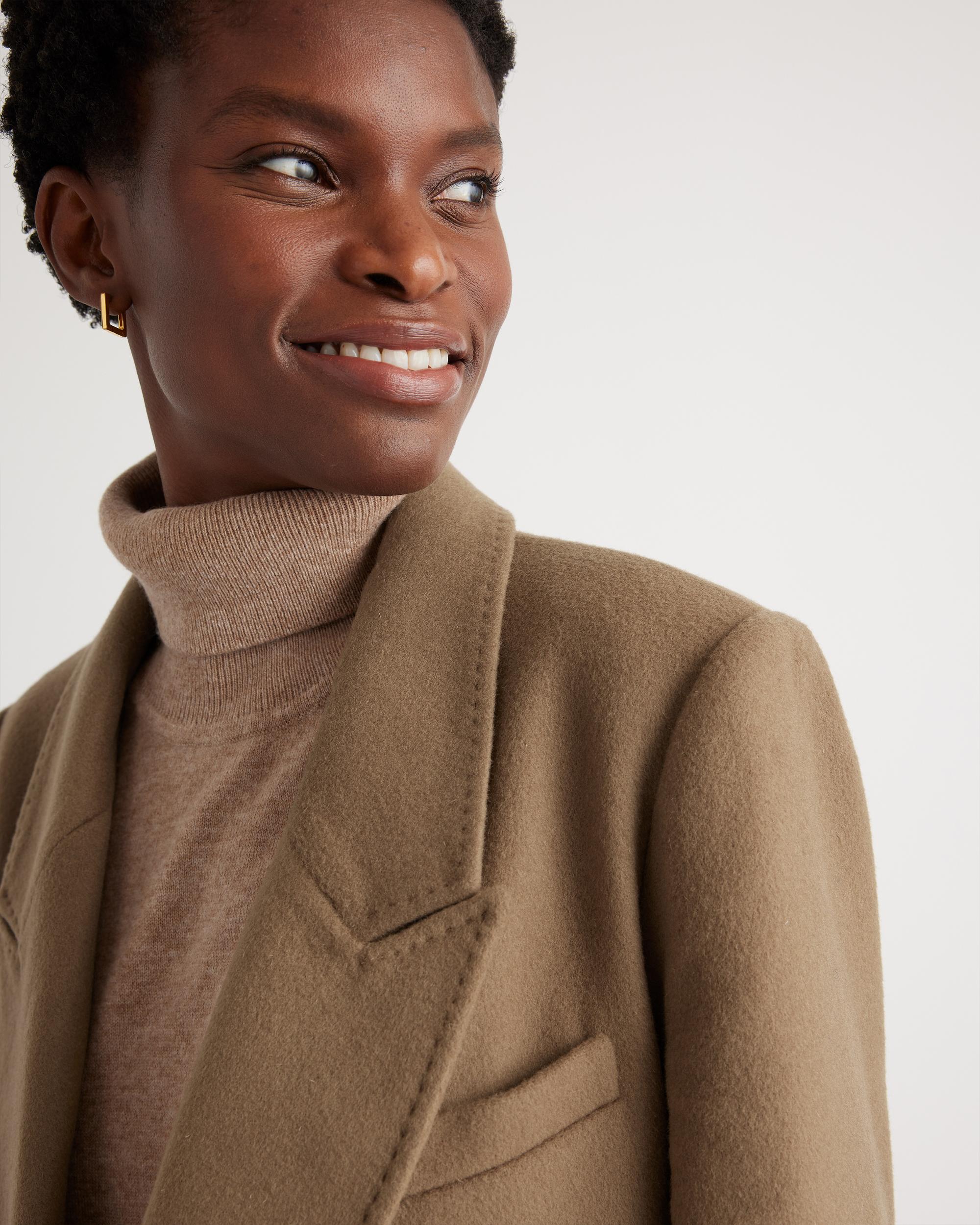 Quince | Women's Italian Wool Double-Breasted Coat Wool/Nylon Product Image