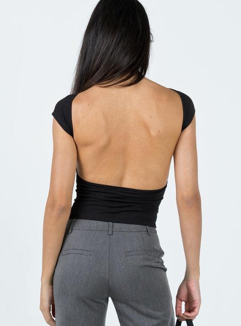Rosalinda Top Black Lower Impact Product Image