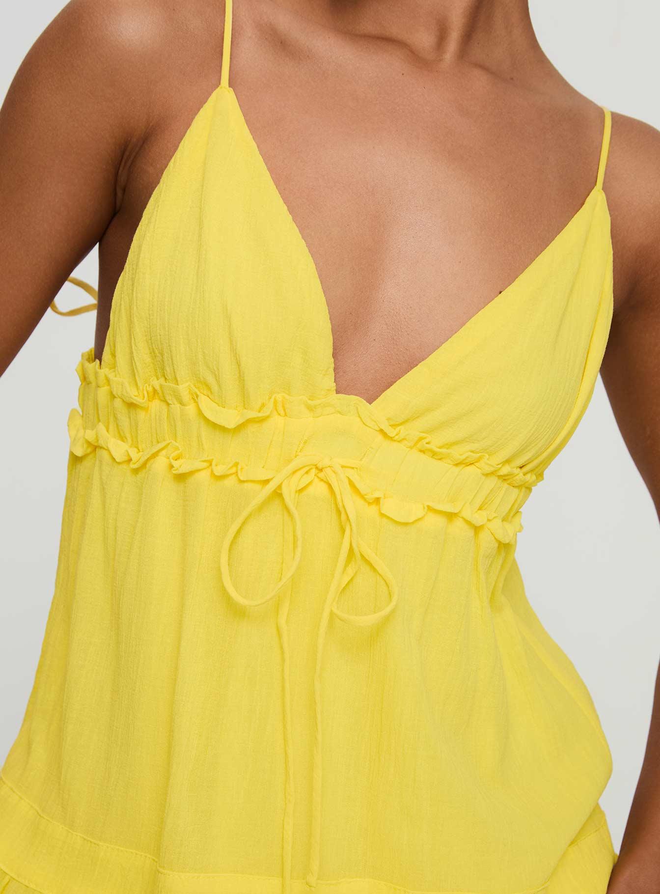Dionne Mini Dress Lemon Product Image