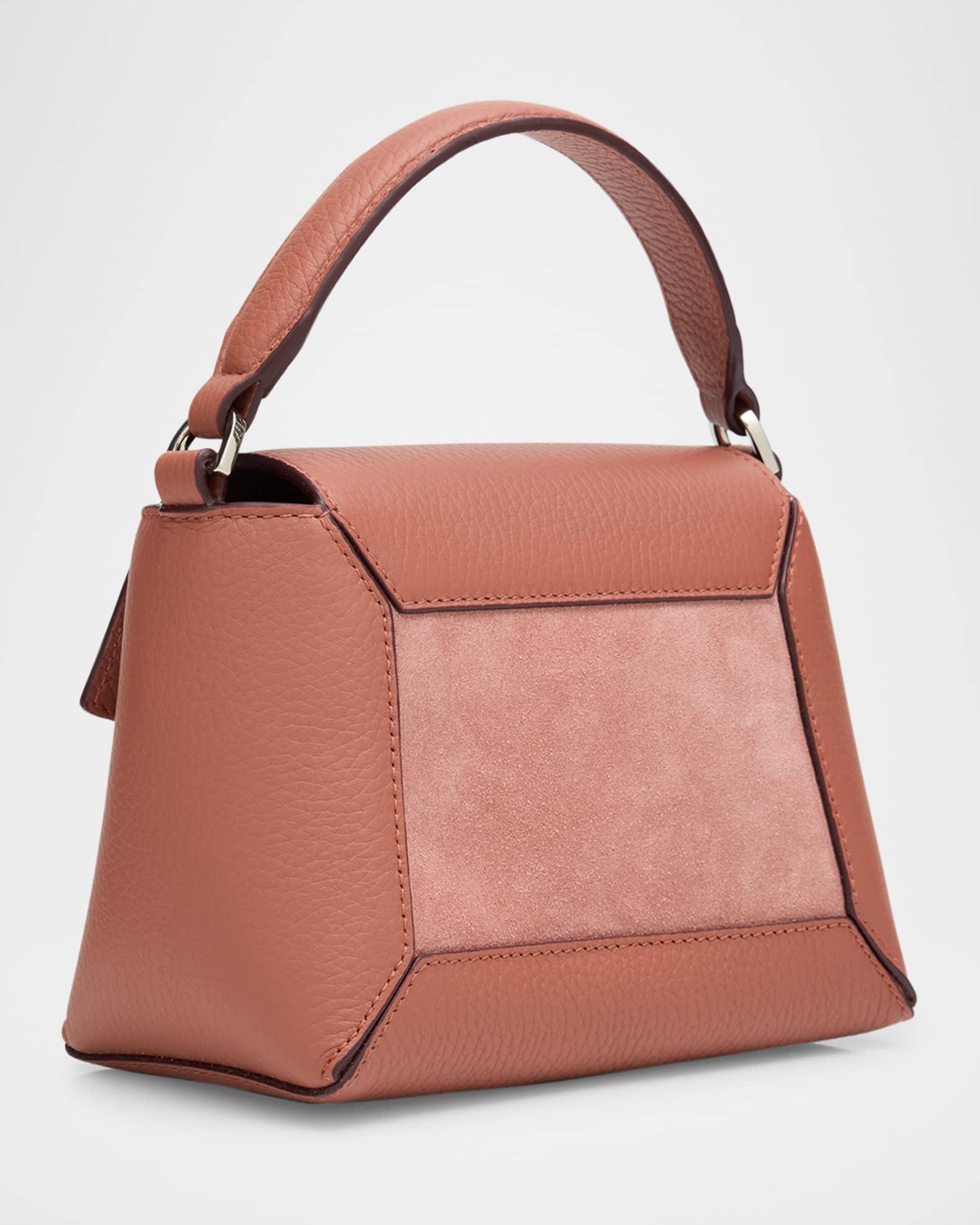 Mosaic Nano Leather & Suede Top-Handle Bag Product Image