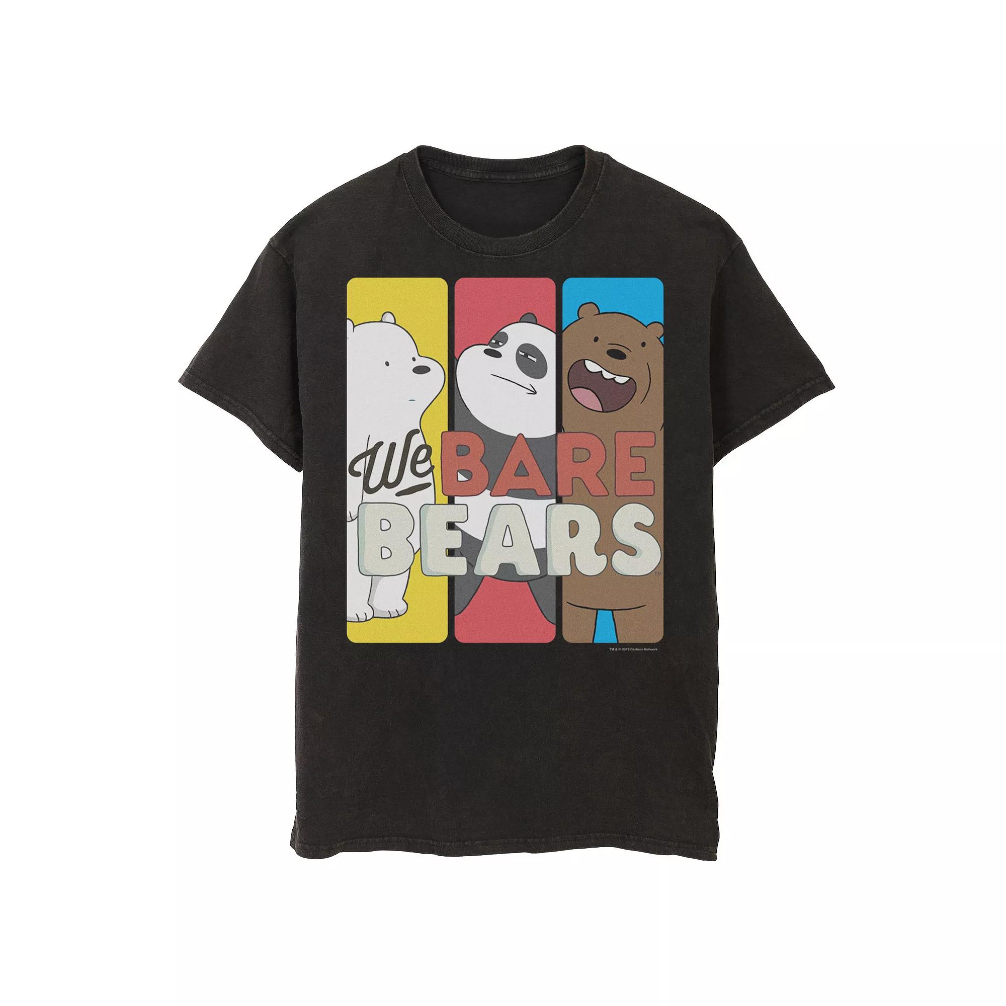 Men's Cartoon Network We Bare Bears Trio Portrait Panels Graphic Tee,  Product Image