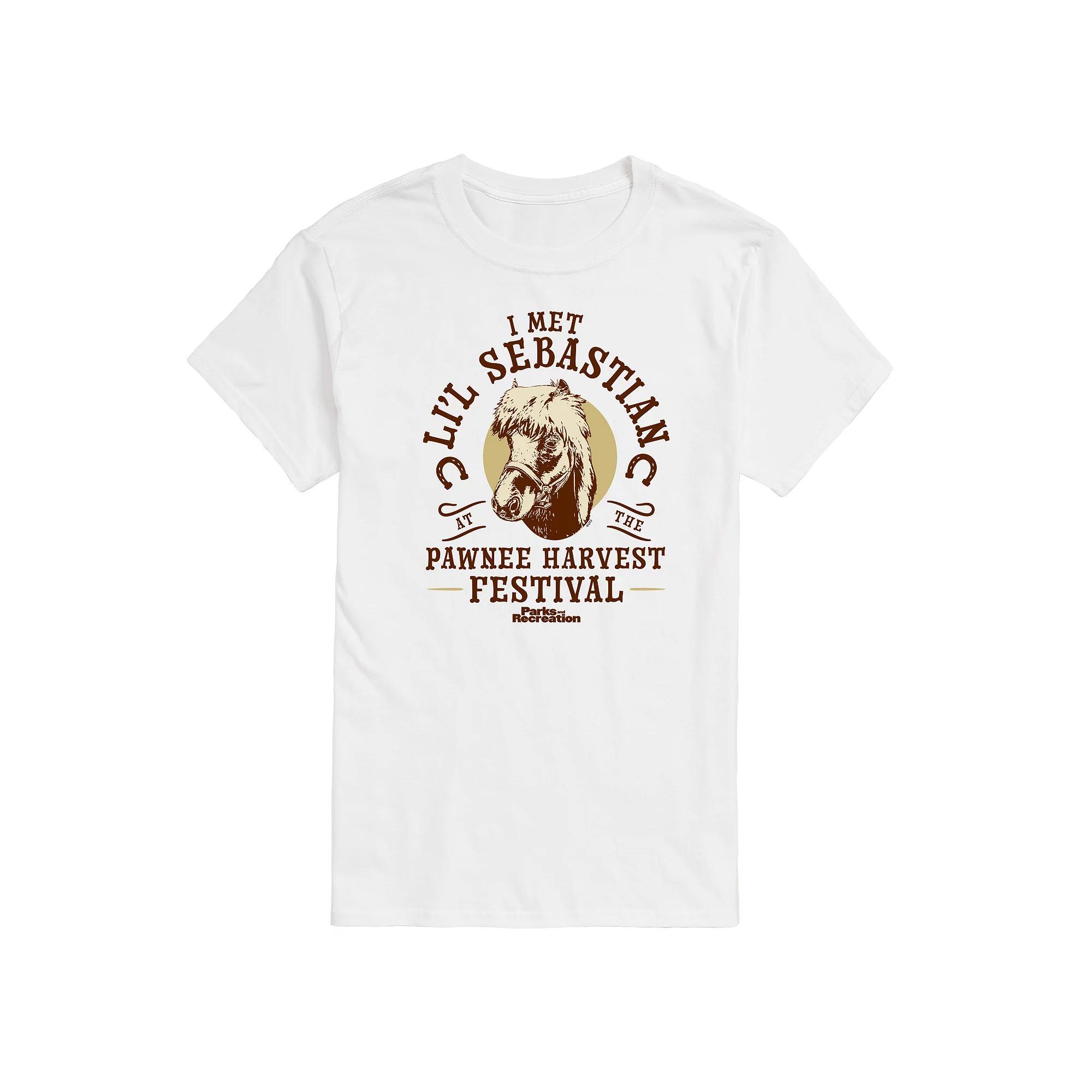 Men's Parks And Recs Lil Sebastian Graphic Tee,  Product Image