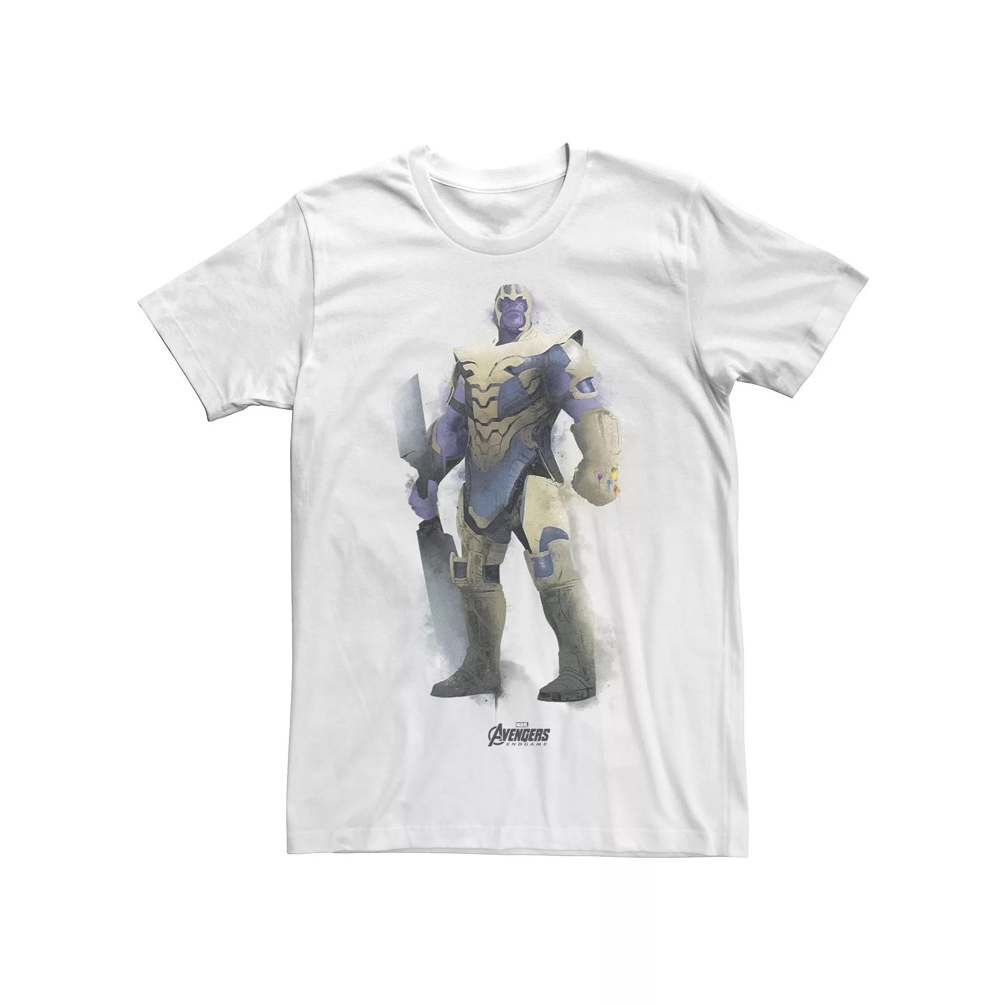 Men's Marvel Avengers Endgame Thanos Spray Paint Graphic Tee,  Product Image