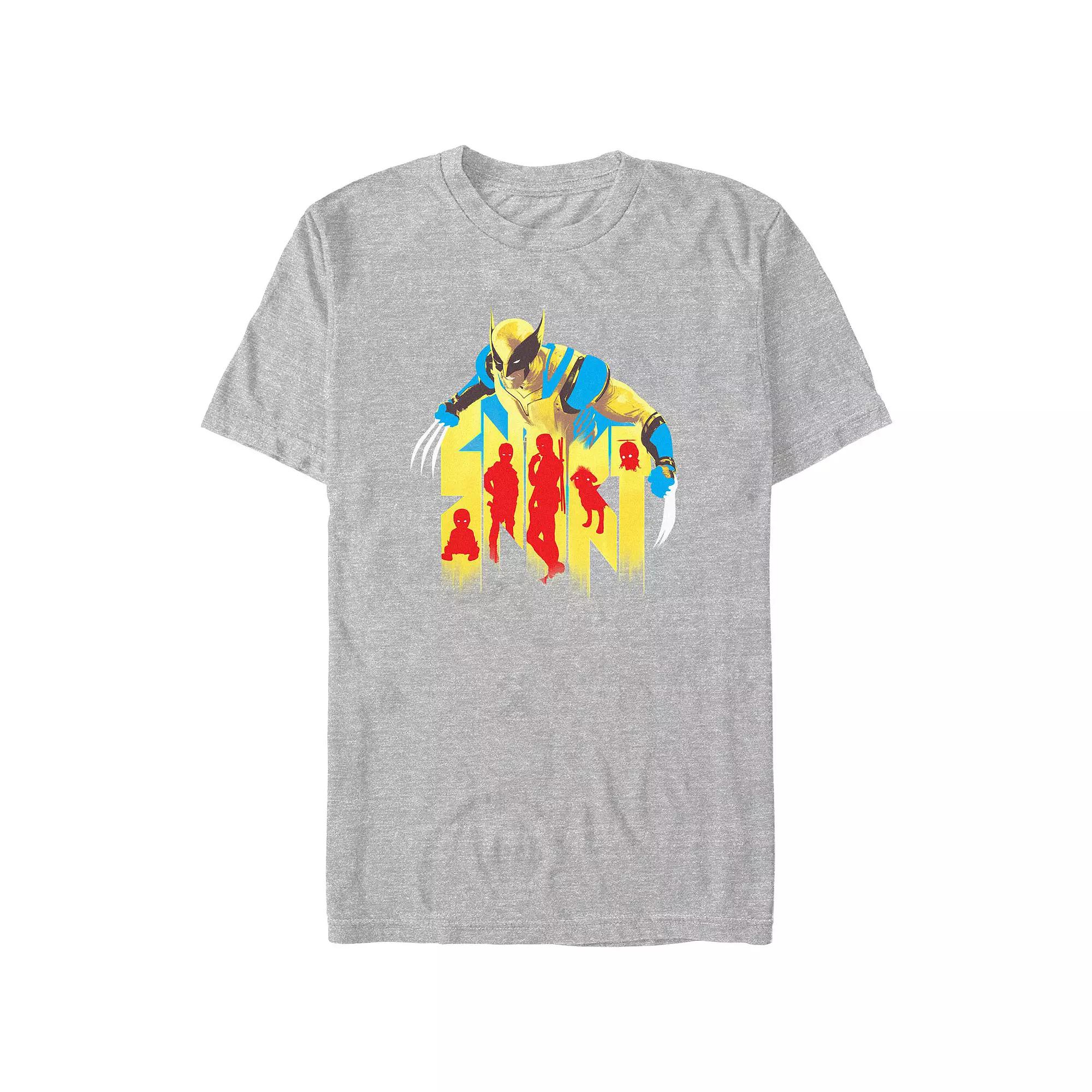 Men's Marvel Deadpool And Wolverine Multi Deadpool Graphic Tee,  Product Image