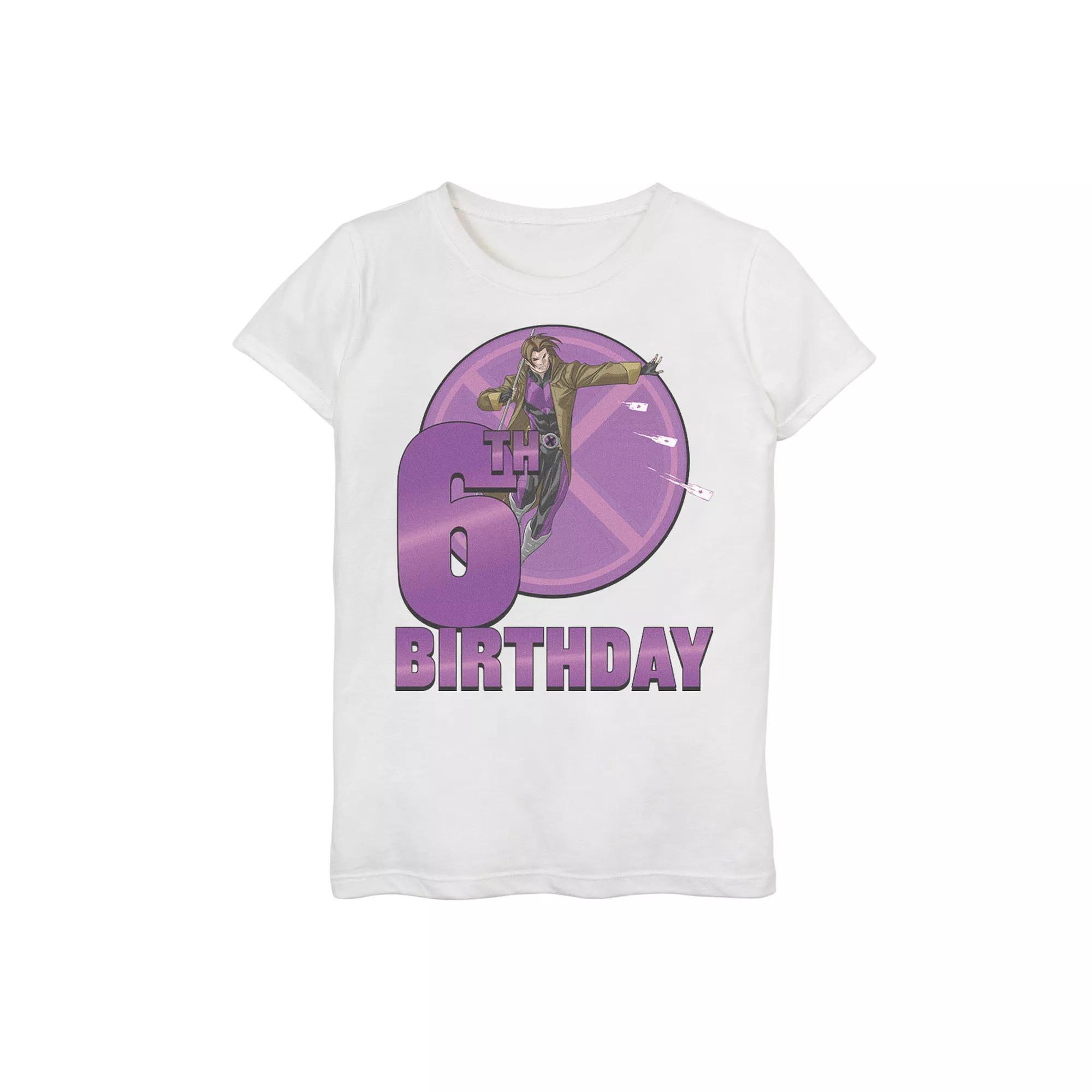 Girls 7-16 Marvel X-Men Gambit 6th Birthday Badge Graphic Tee, Girl's,  Product Image