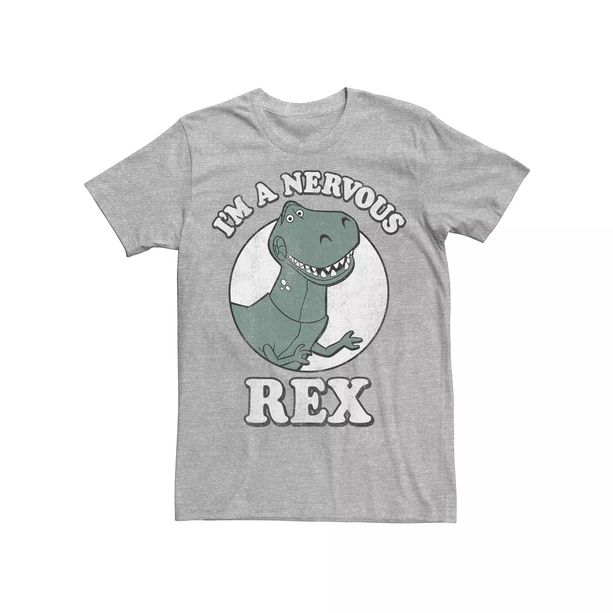 Mens Disney Pixar Toy Story I'm A Nervous Rex Dinosaur Tee, Men's,  Product Image