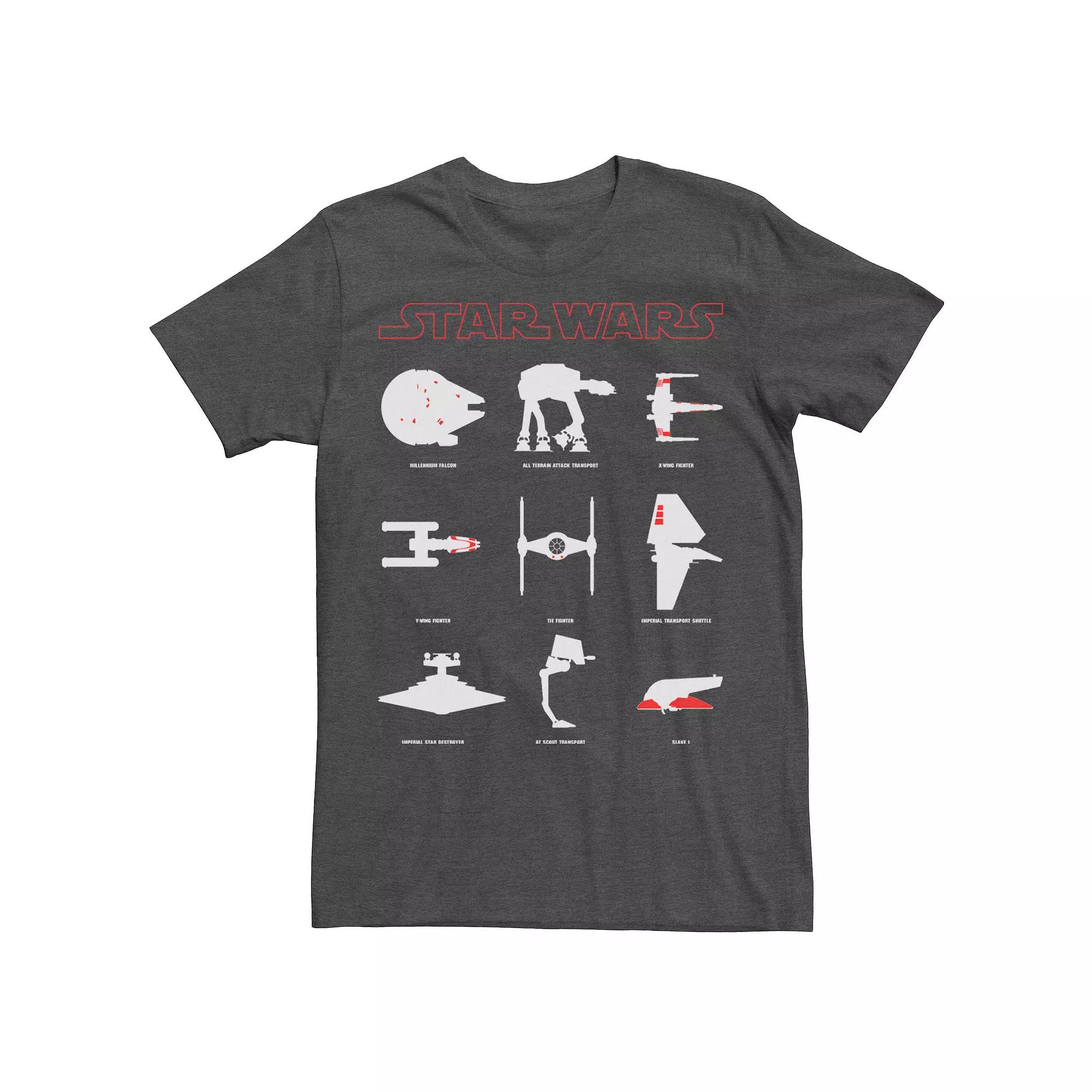 Men's Star Wars Hero and Villain Ships & Ground Patrol Tee,  Product Image