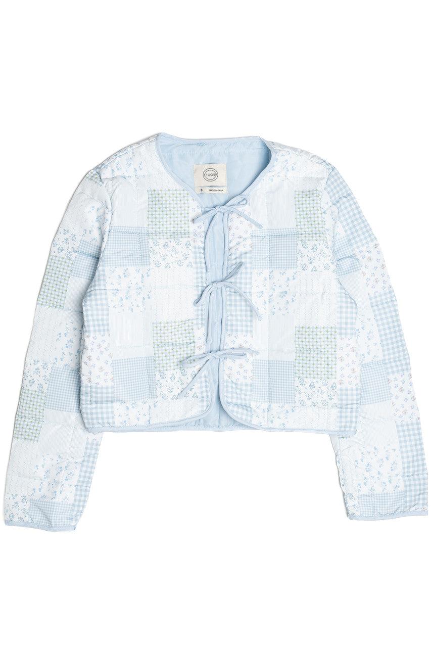 Tie Front Puff Jacket Product Image