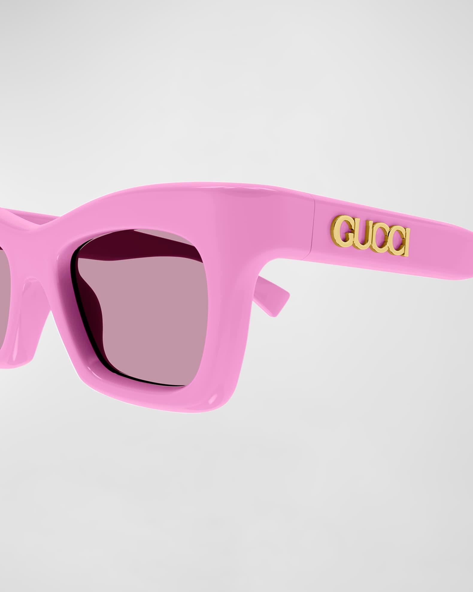 Logo Acetate Rectangle Sunglasses  Product Image