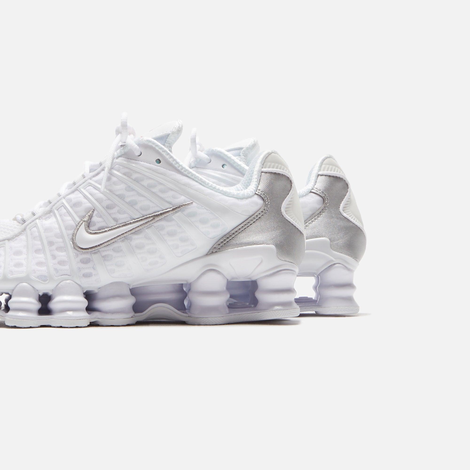 Nike WMNS Shox TL - White / Metallic Silver / Max Orange Female Product Image