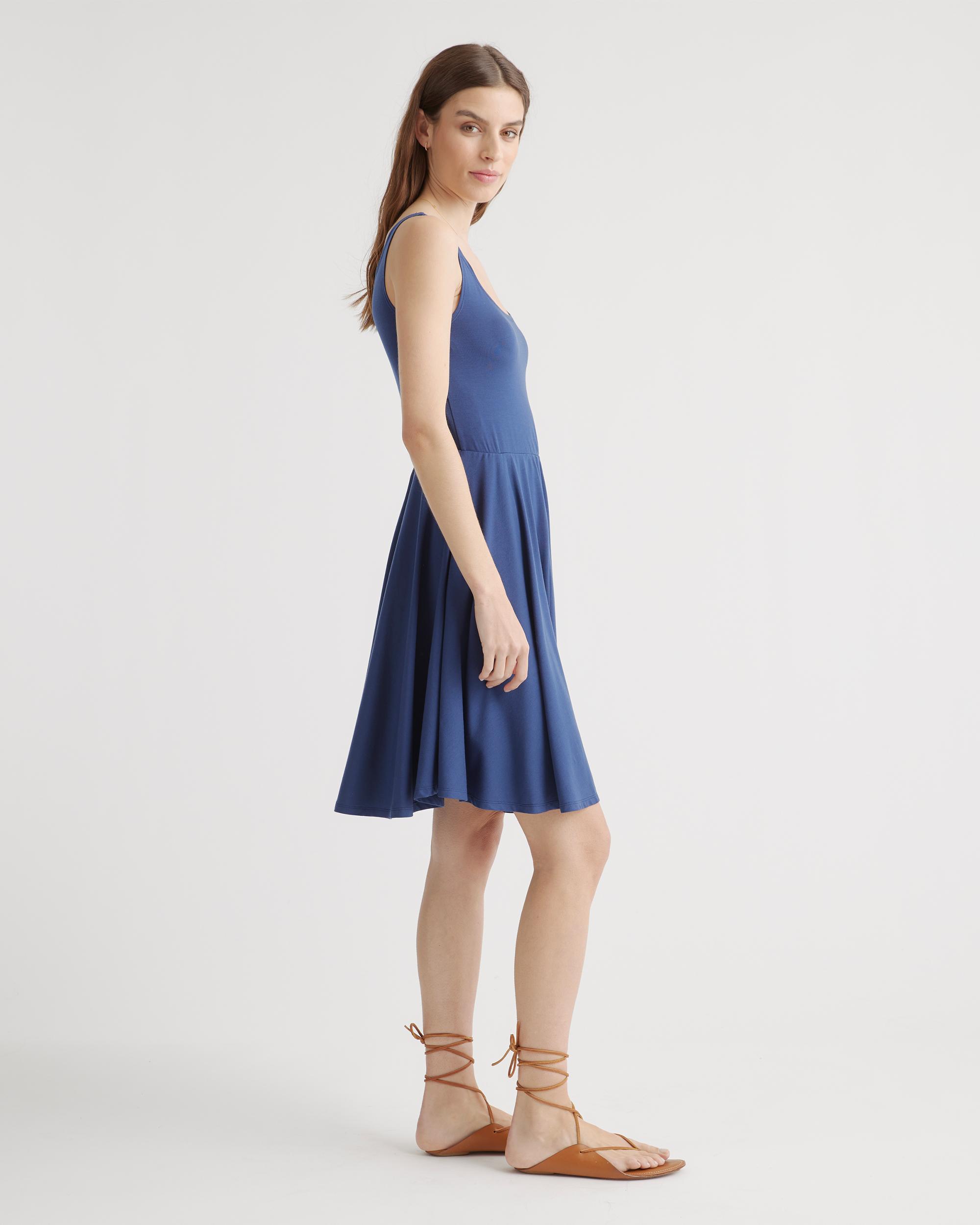 Quince | Women's Tencel Jersey Fit & Flare Mini Dress Product Image