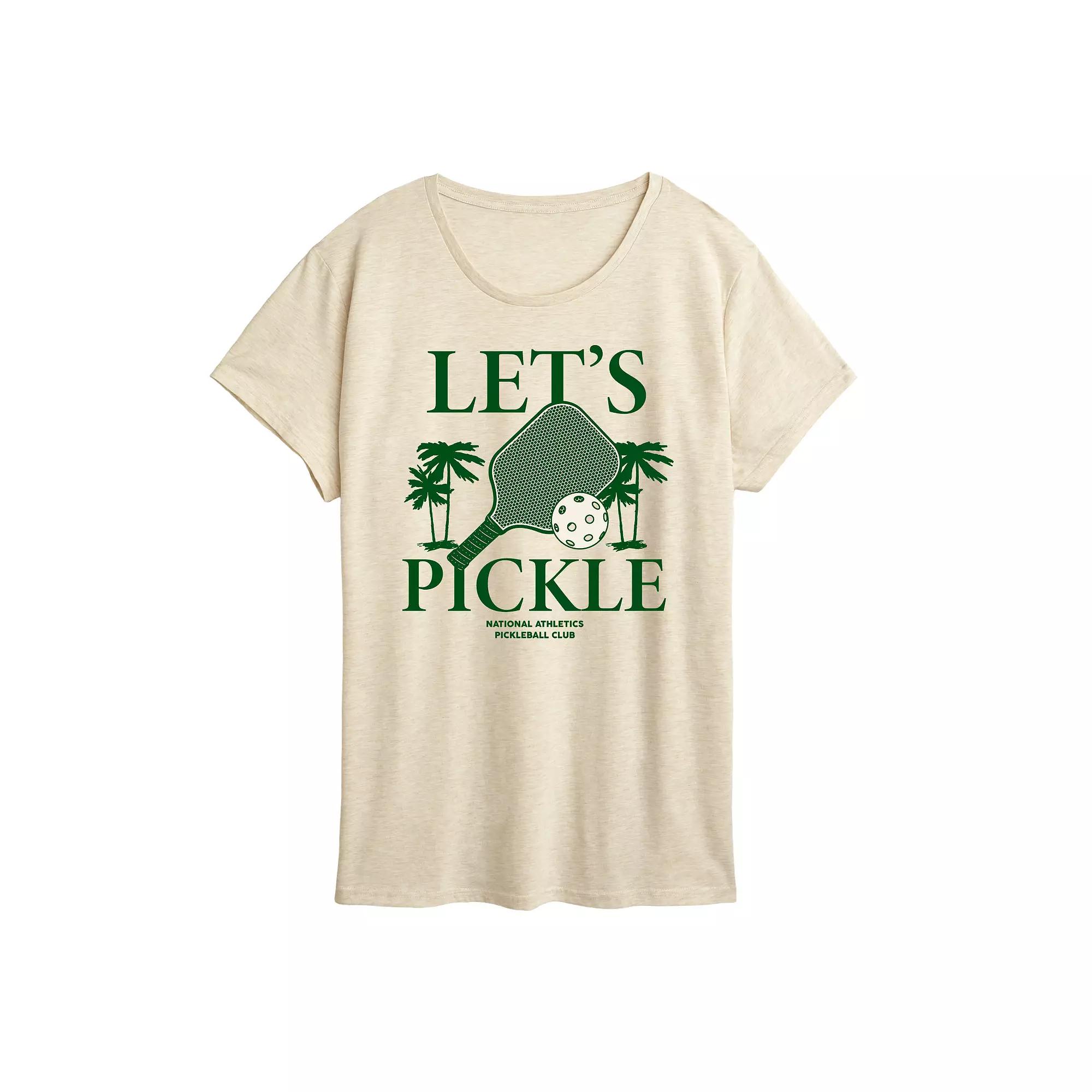 Women's Let's Pickle Graphic Tee,  Product Image
