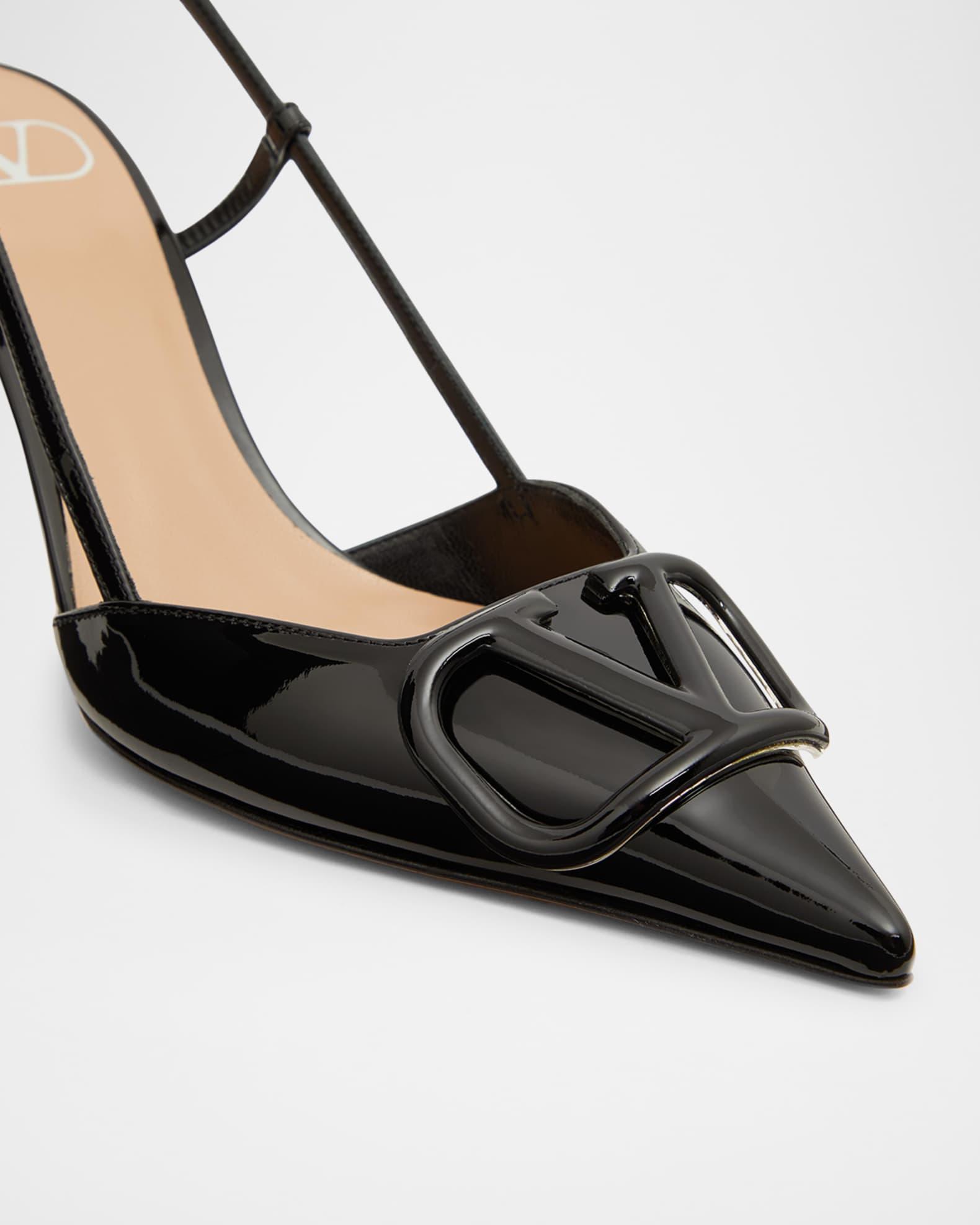 VLogo Signature Patent Leather Slingback Pumps Product Image