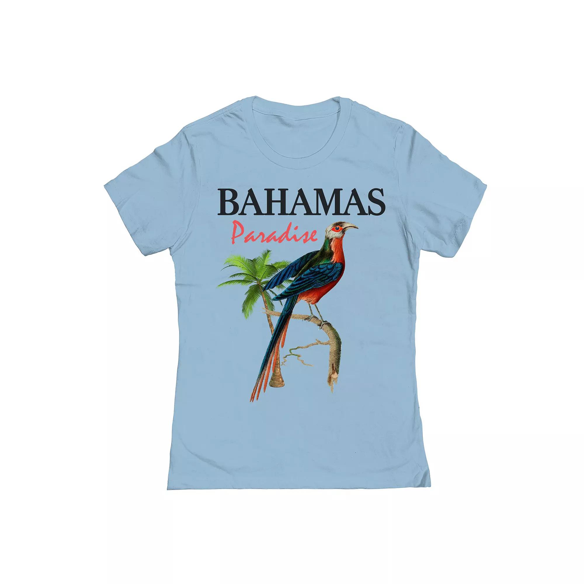 Junior's Bahamas Womens Graphic Tee, Girl's, Size: Medium, Powder Blue Product Image