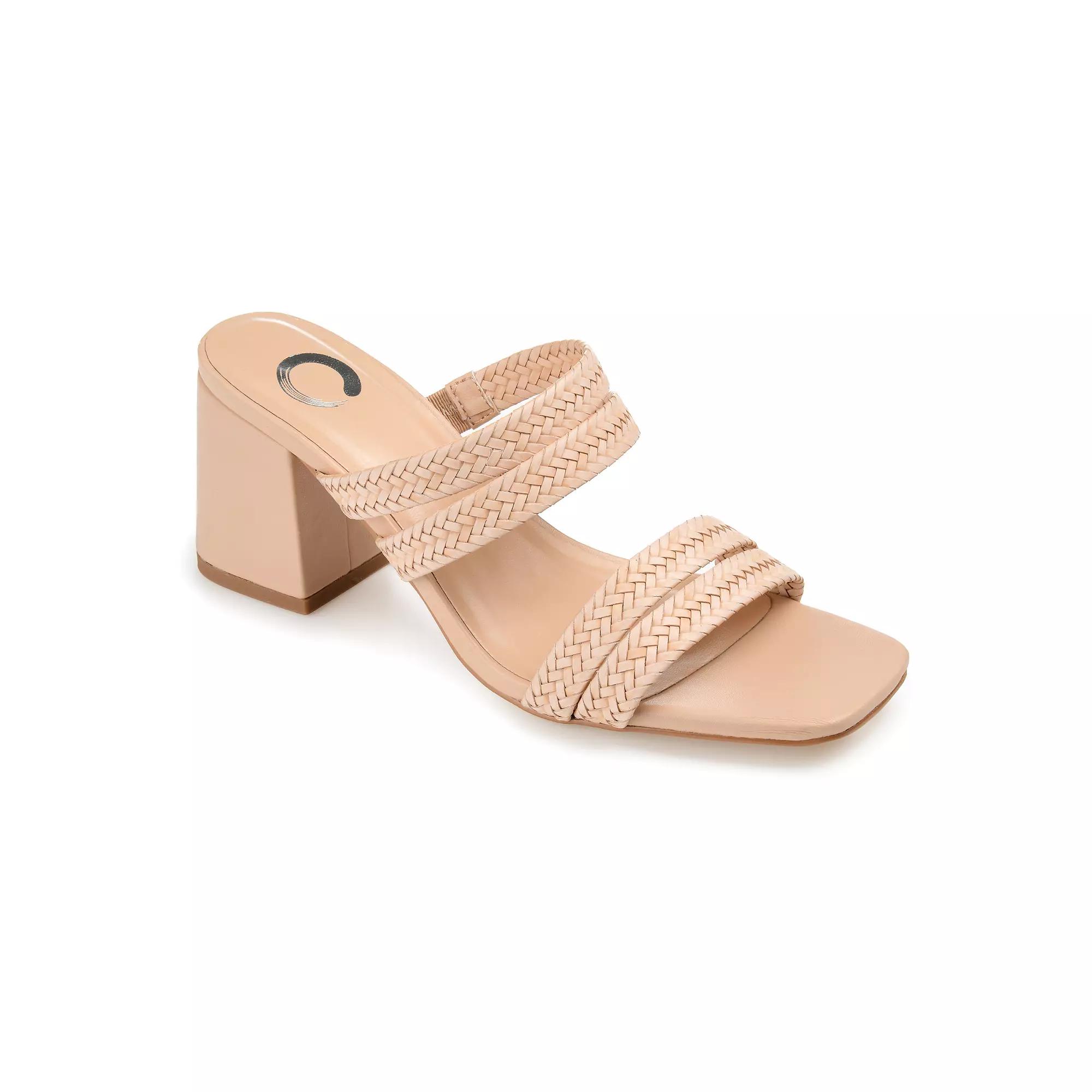 Journee Natia Women's Block Heel Sandals,  Product Image
