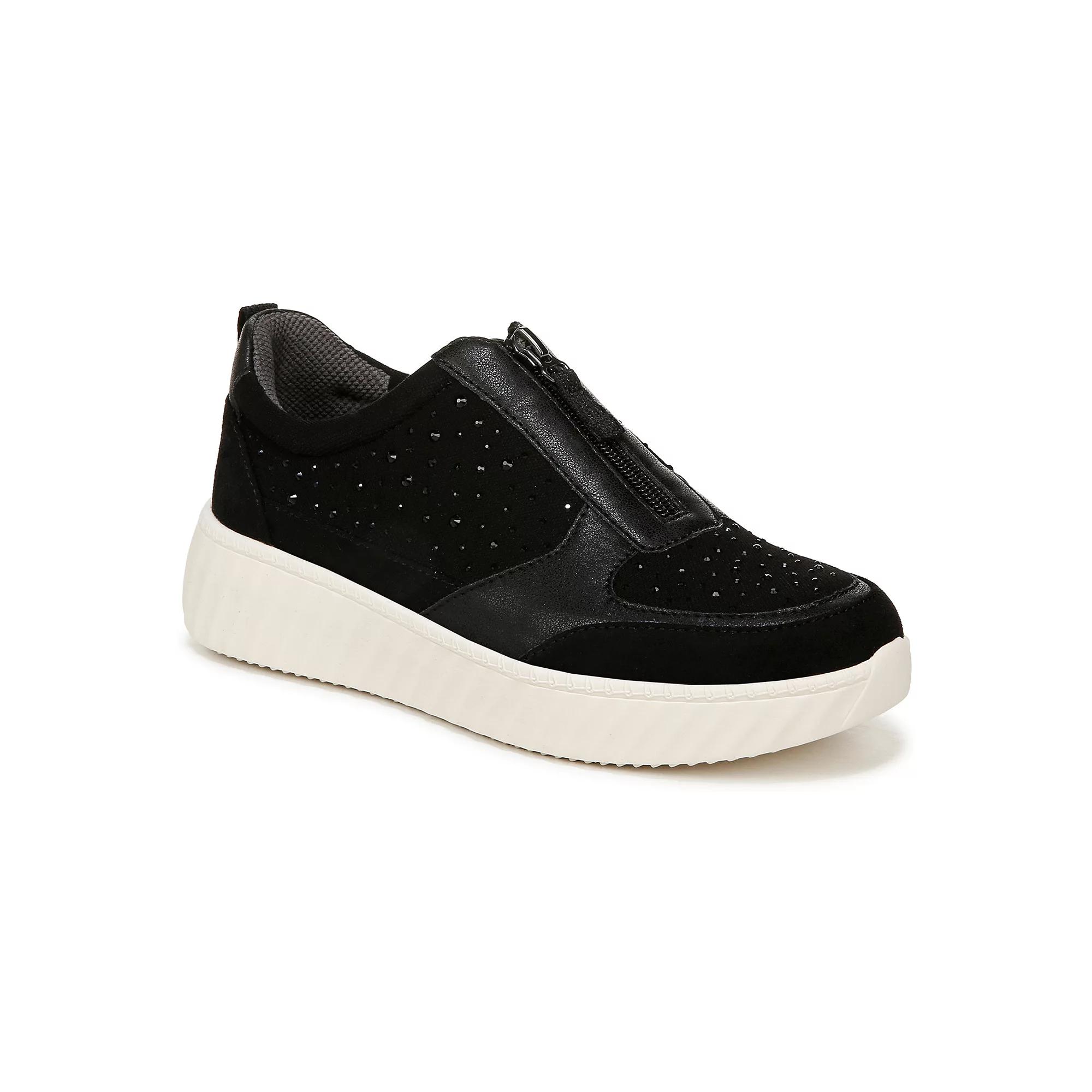 LifeStride Winner Women's Zip-Up Sneakers, Size: 10 Wide, Black Product Image