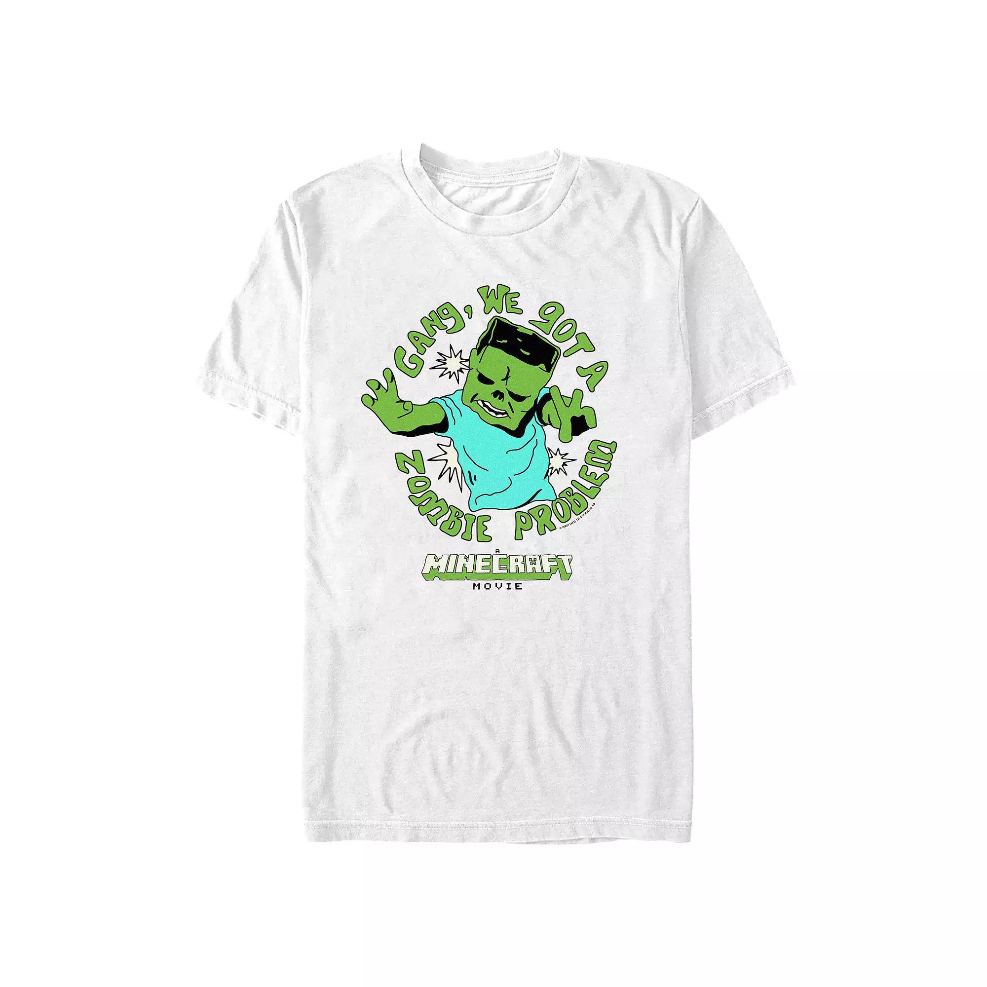 Big & Tall Minecraft Movie Zombie Problem Graphic Tee, Men's,  Product Image