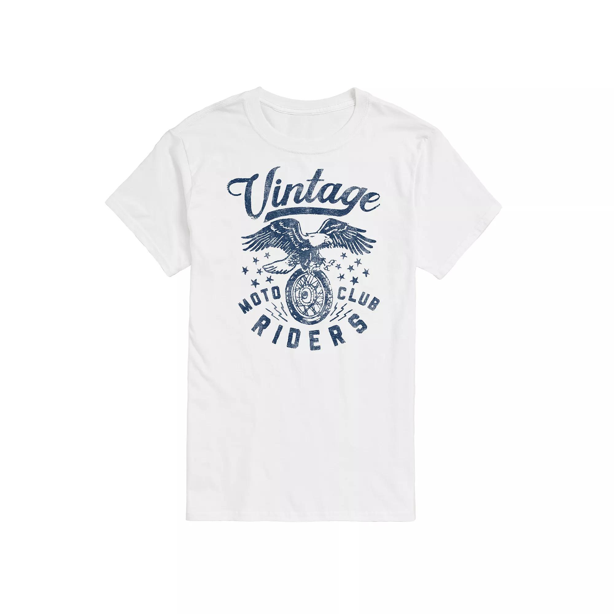 Big & Tall Vintage Moto Club Riders Tee, Men's,  Product Image