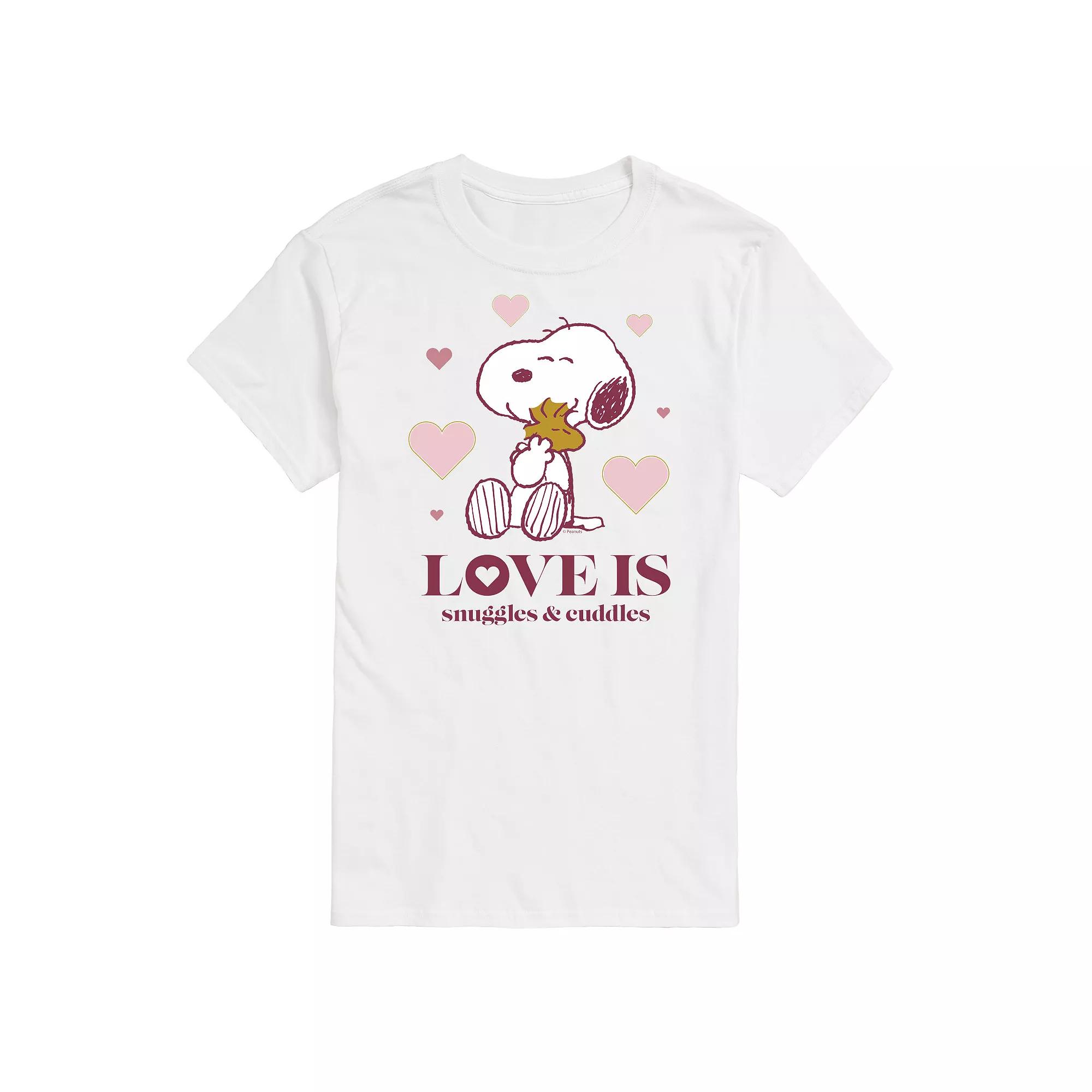 Men's Peanuts Snuggles Cuddles Tee,  Product Image