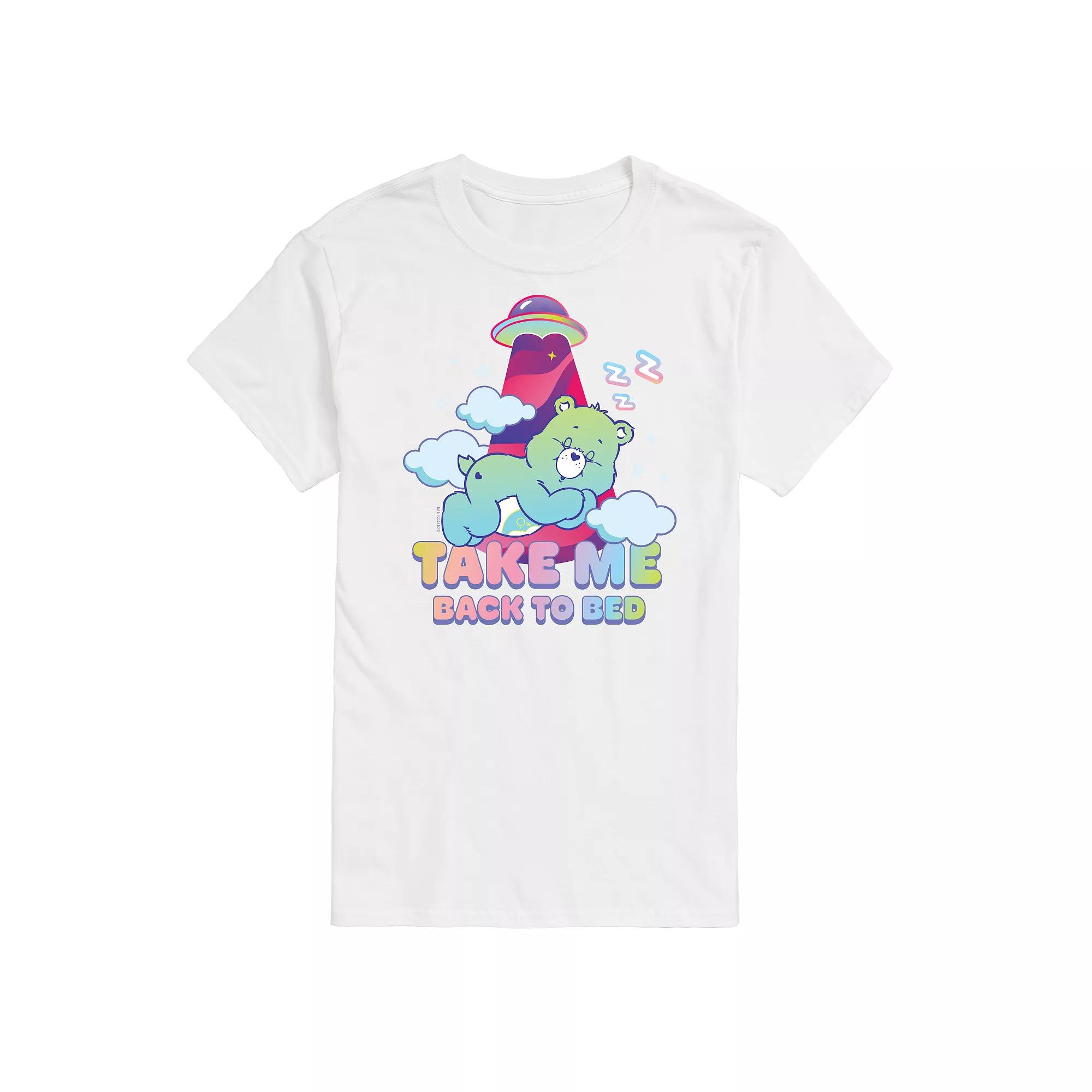 Big & Tall Care Bears Take Me Back To Bed UFO Graphic Tee, Men's,  Product Image