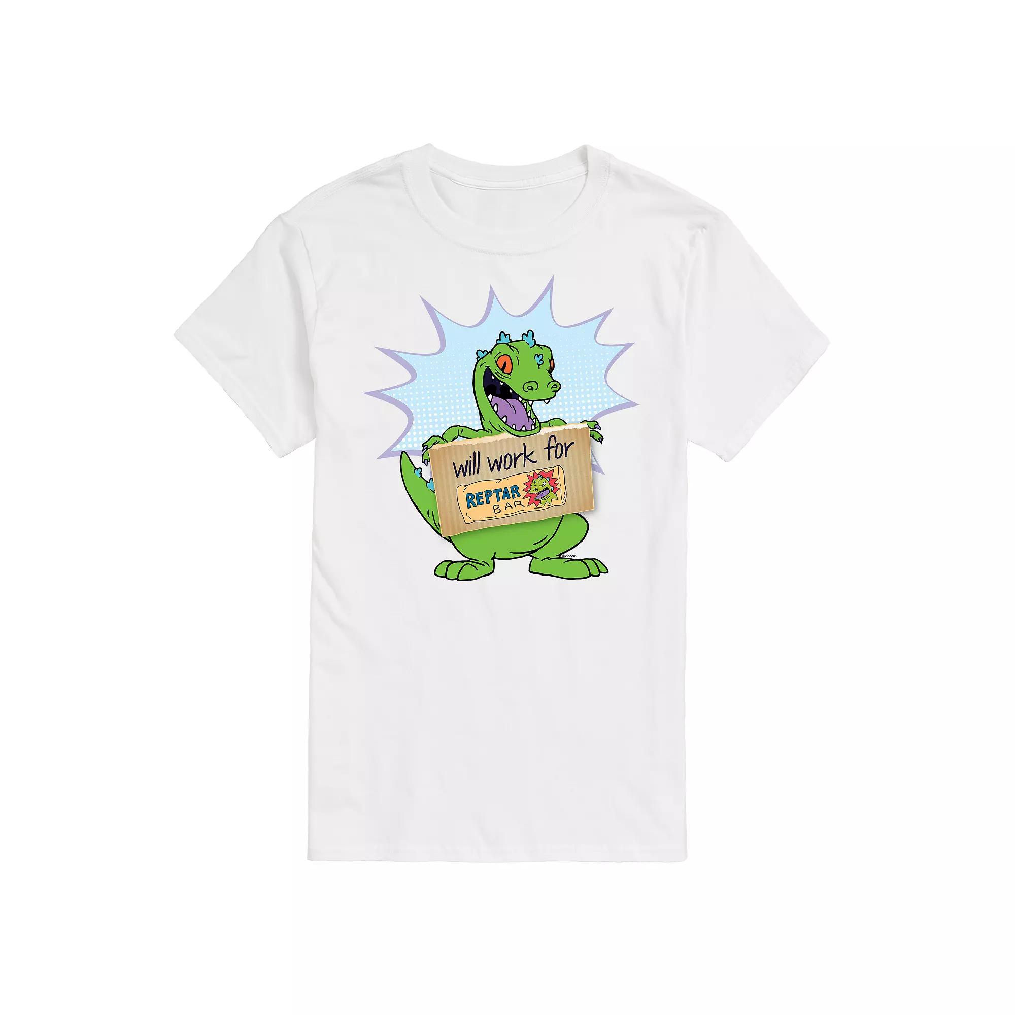 Big & Tall Rugrats Reptar Work Graphic Tee, Men's,  Product Image