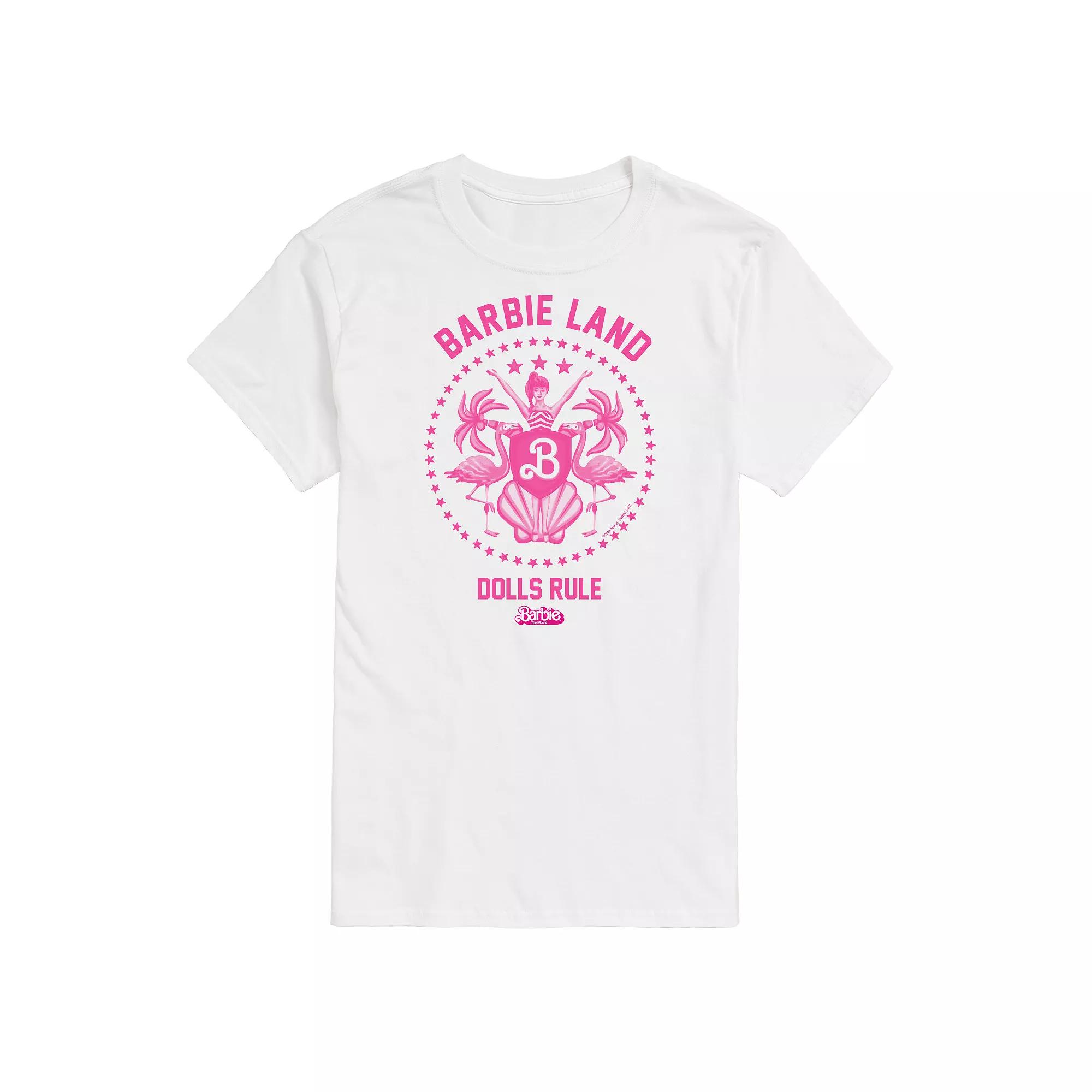 Big & Tall Barbie™ The Movie Barbie Land Dolls Graphic Tee, Men's,  Product Image