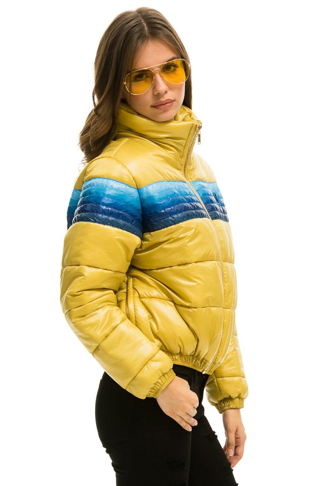 5 STRIPE APRES JACKET - GLOSSY KHAKI Female Product Image